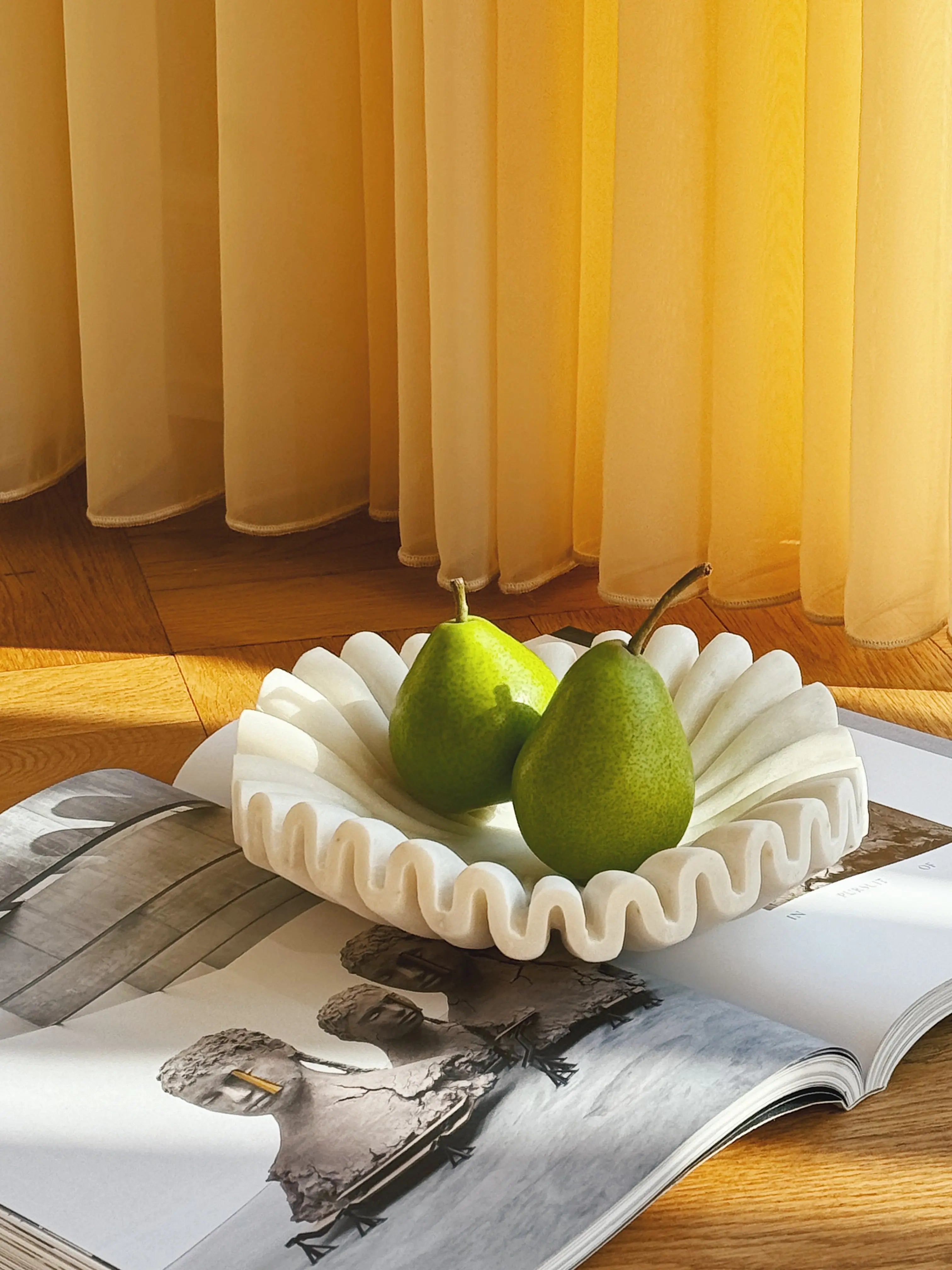 Bølget Marmorskål | Ø20 cm Studio Hafnia