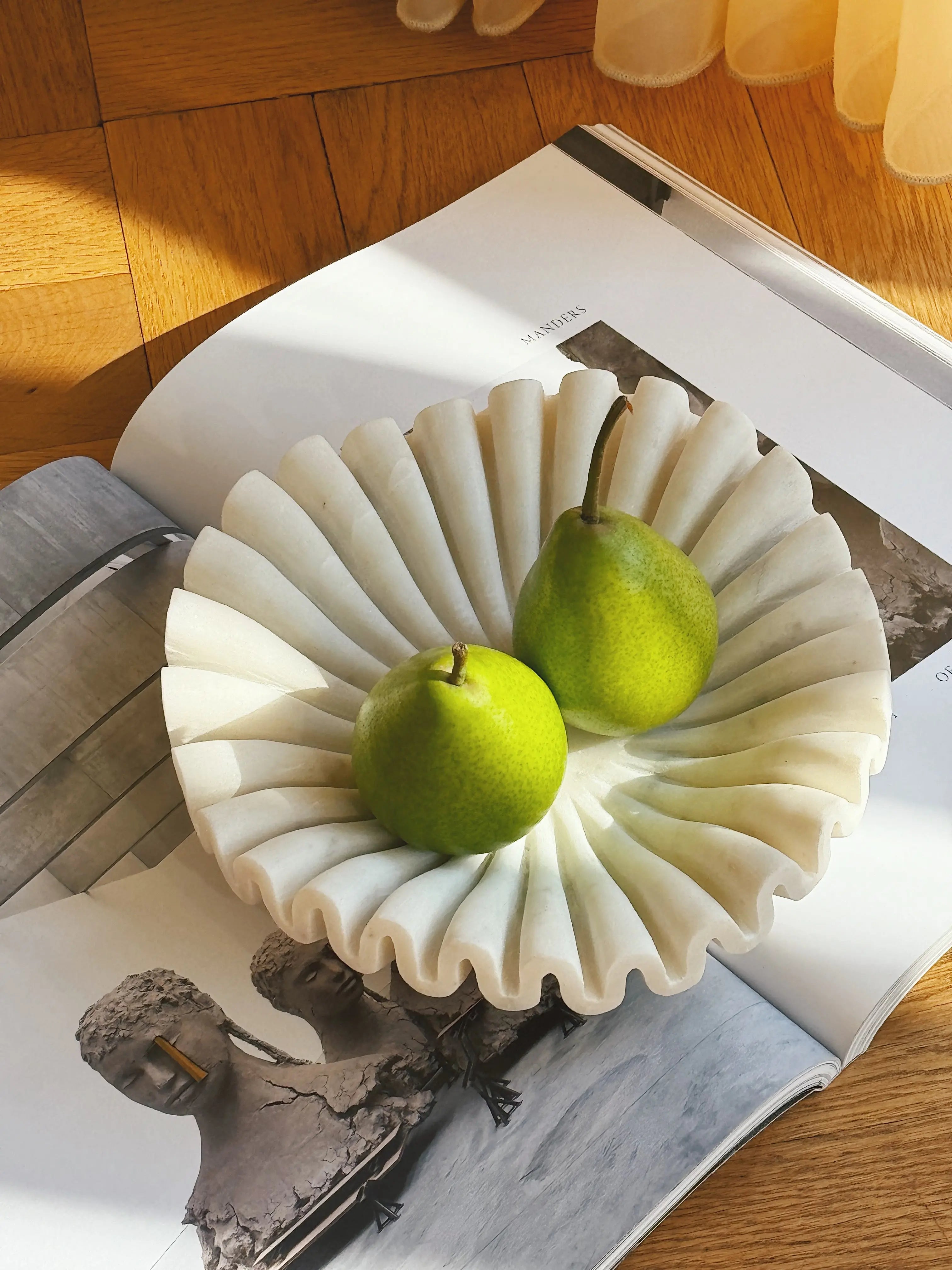 Bølget Marmorskål | Ø20 cm Studio Hafnia