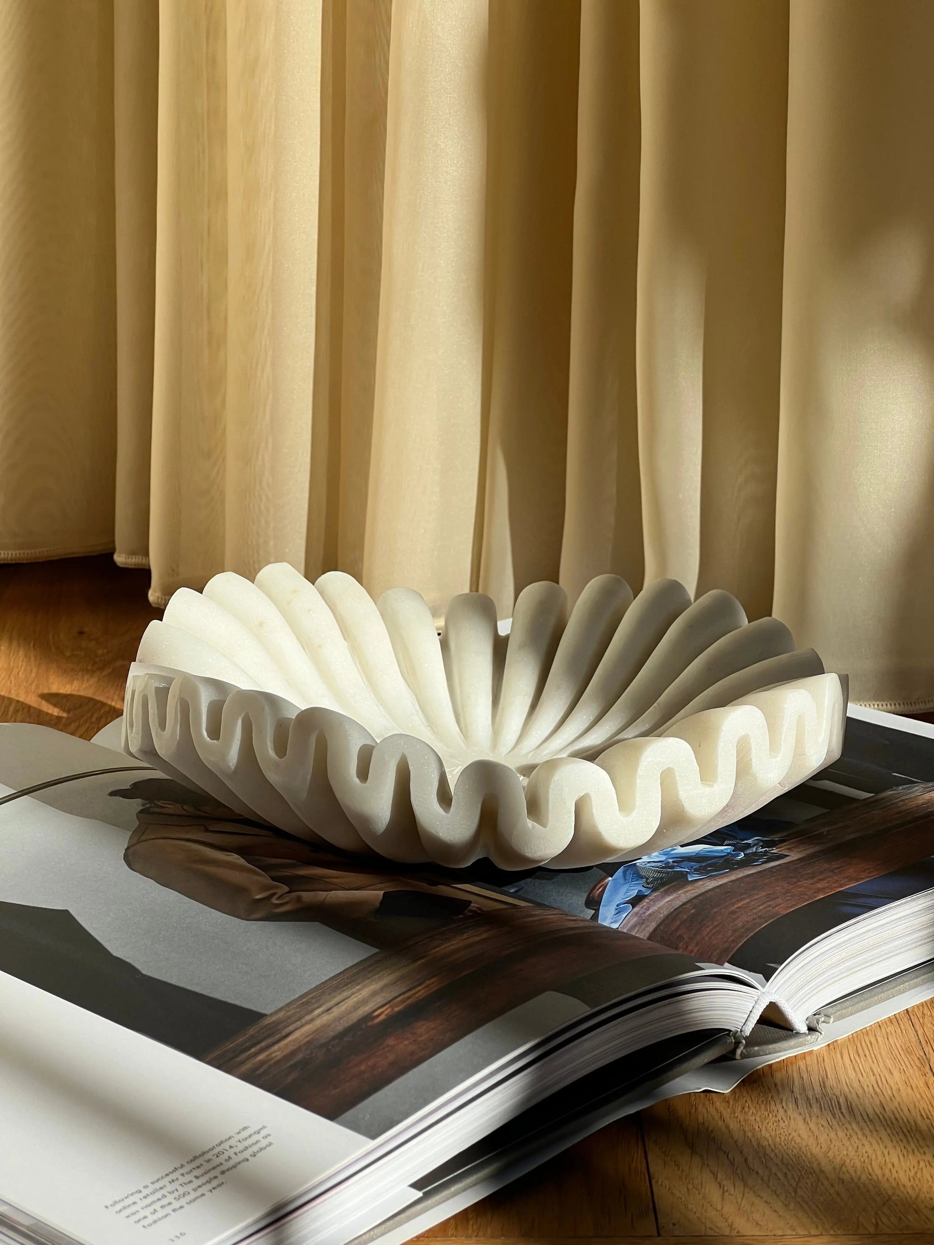 Bølget Marmorskål | Ø20 cm Studio Hafnia