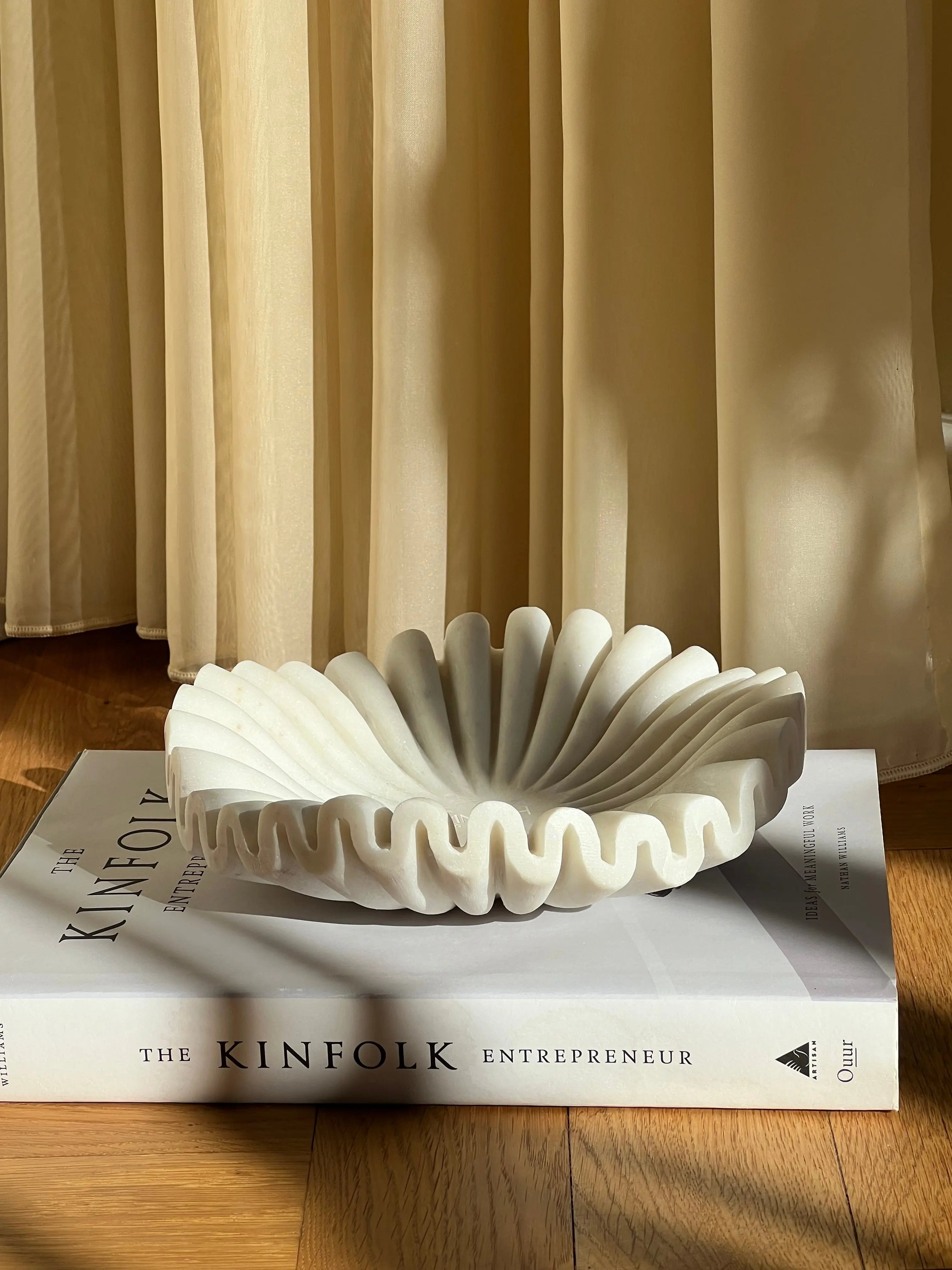 Bølget Marmorskål | Ø20 cm Studio Hafnia