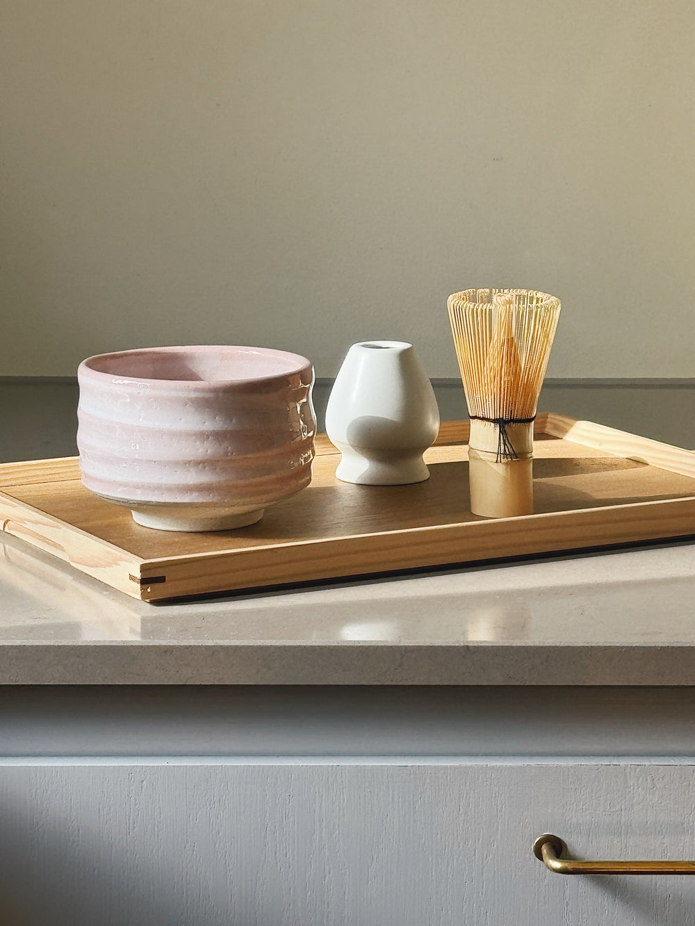 Matchaskål i Rosa Keramik | Mino Ware fra Japan – Ø 11 cm Studio Hafnia