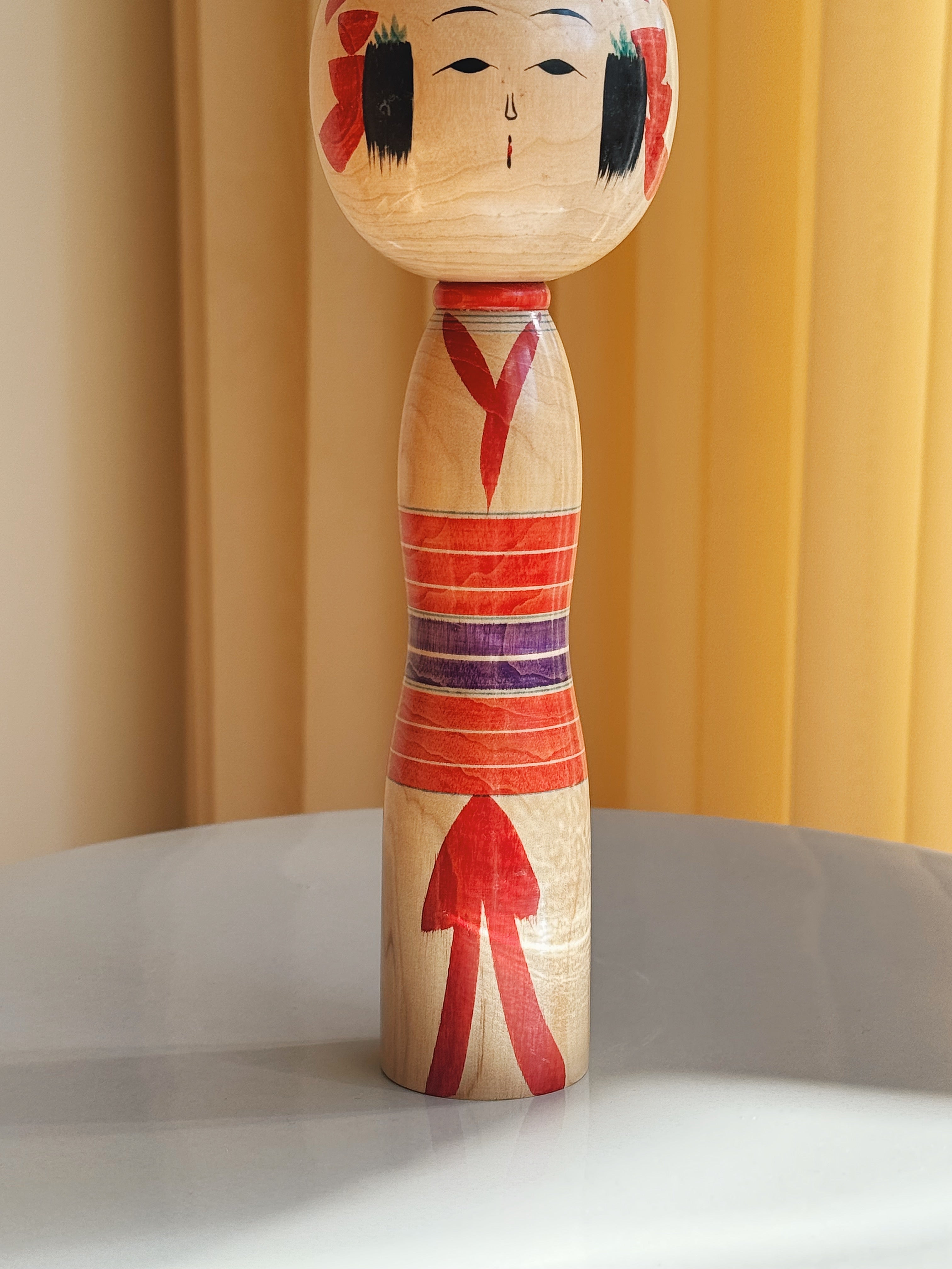 Vintage Kokeshi Dukke Nr. 227 fra Japan – Håndlavet | H 24,5 cm Studio Hafnia