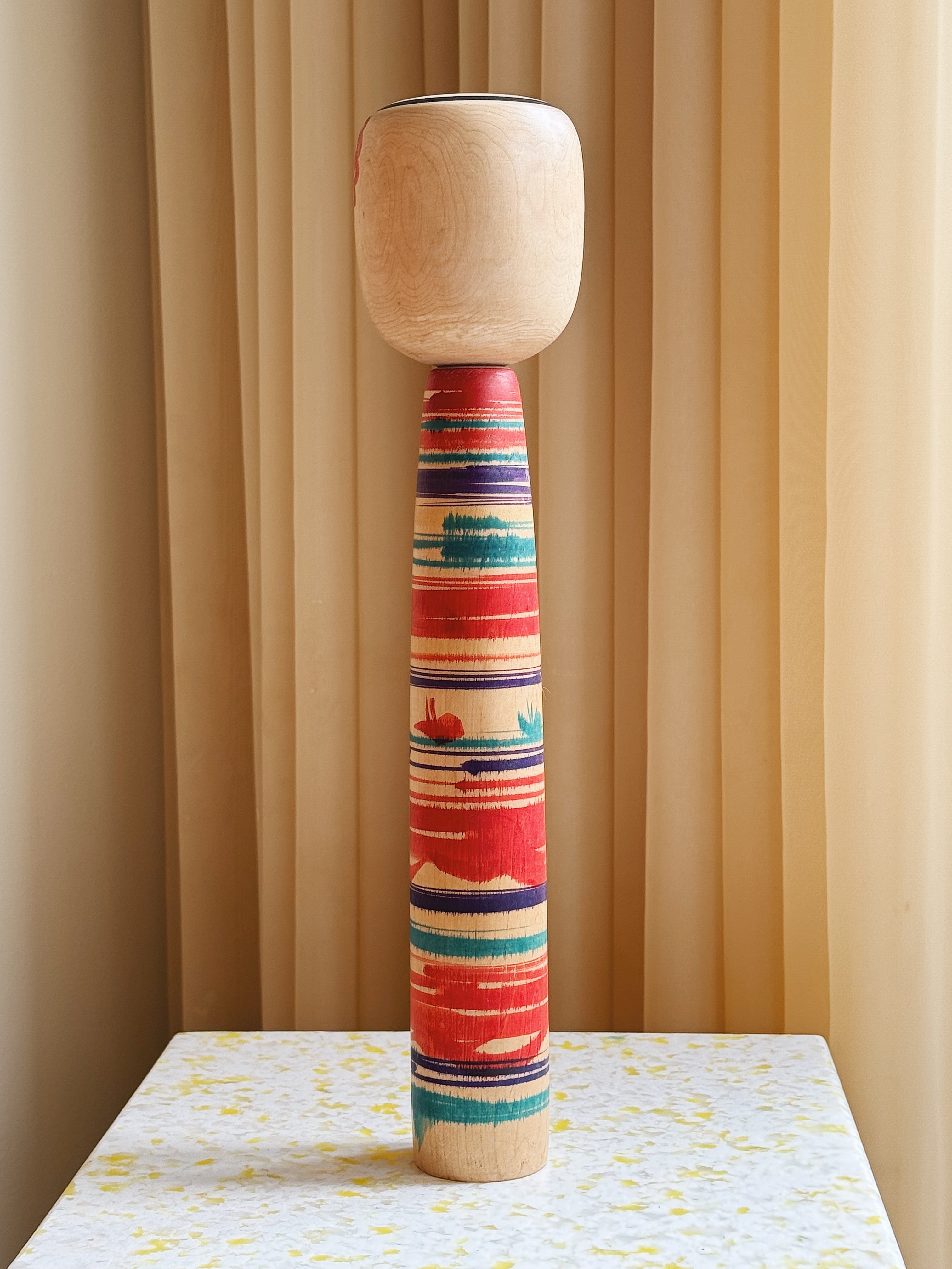 Vintage Kokeshi Dukke Nr. 189 fra Japan – Håndlavet | H40 cm Studio Hafnia