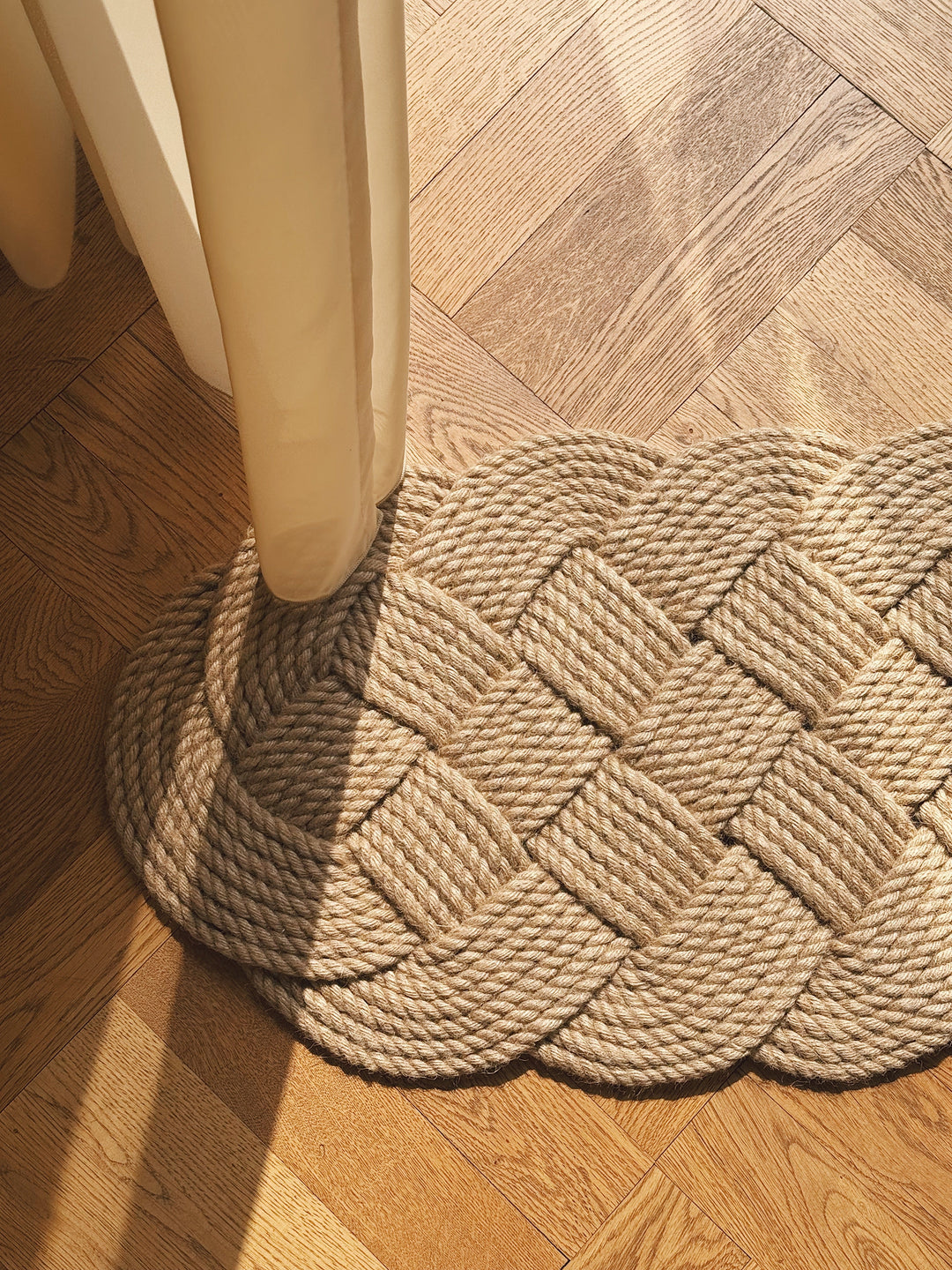 Original Ocean Plait Dørmåtte af håndflettet jute | 99 x 41 cm Studio Hafnia