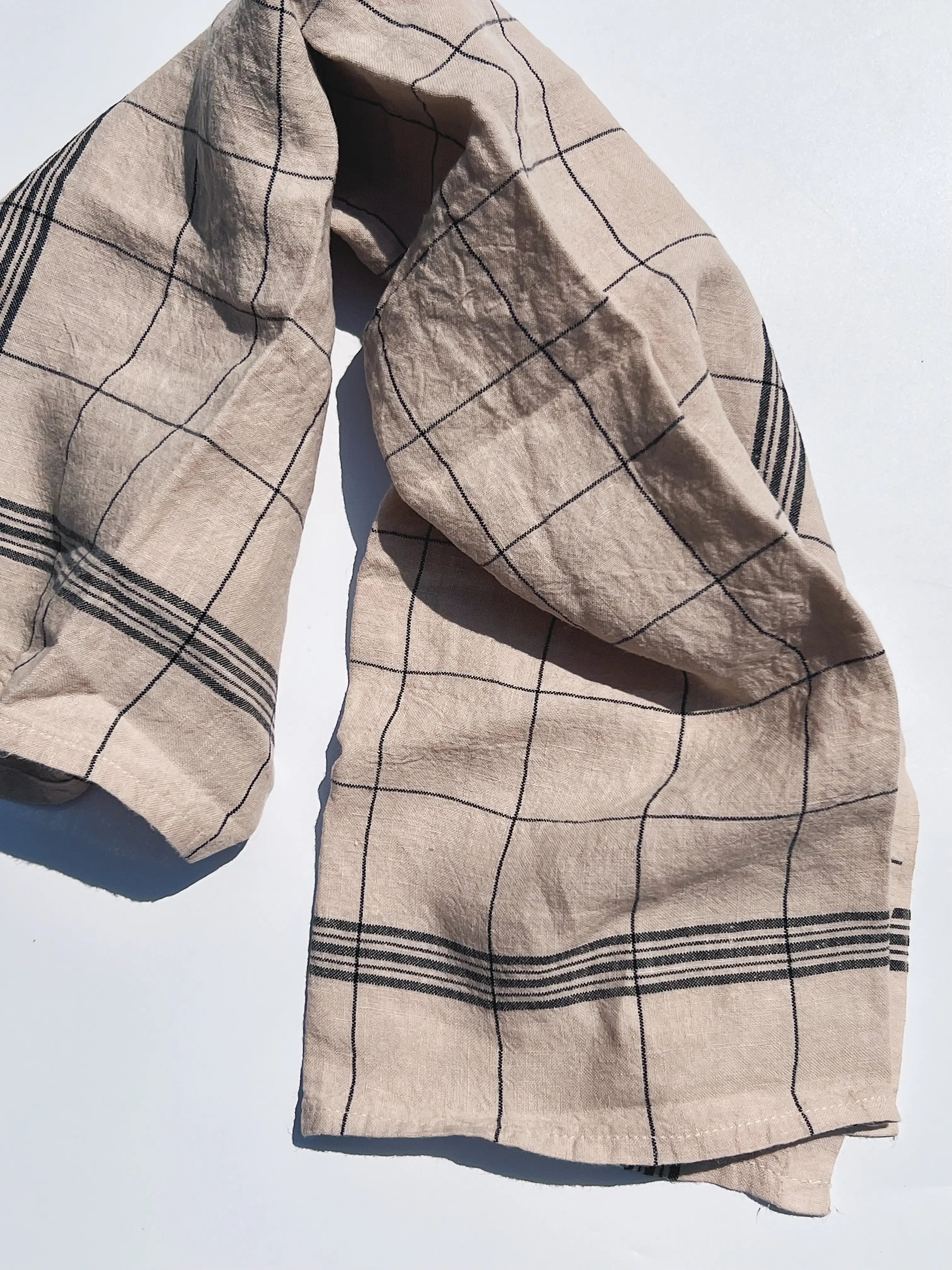 Charvet Editions Bistrot viskestykke | Mokka Charvet Editions