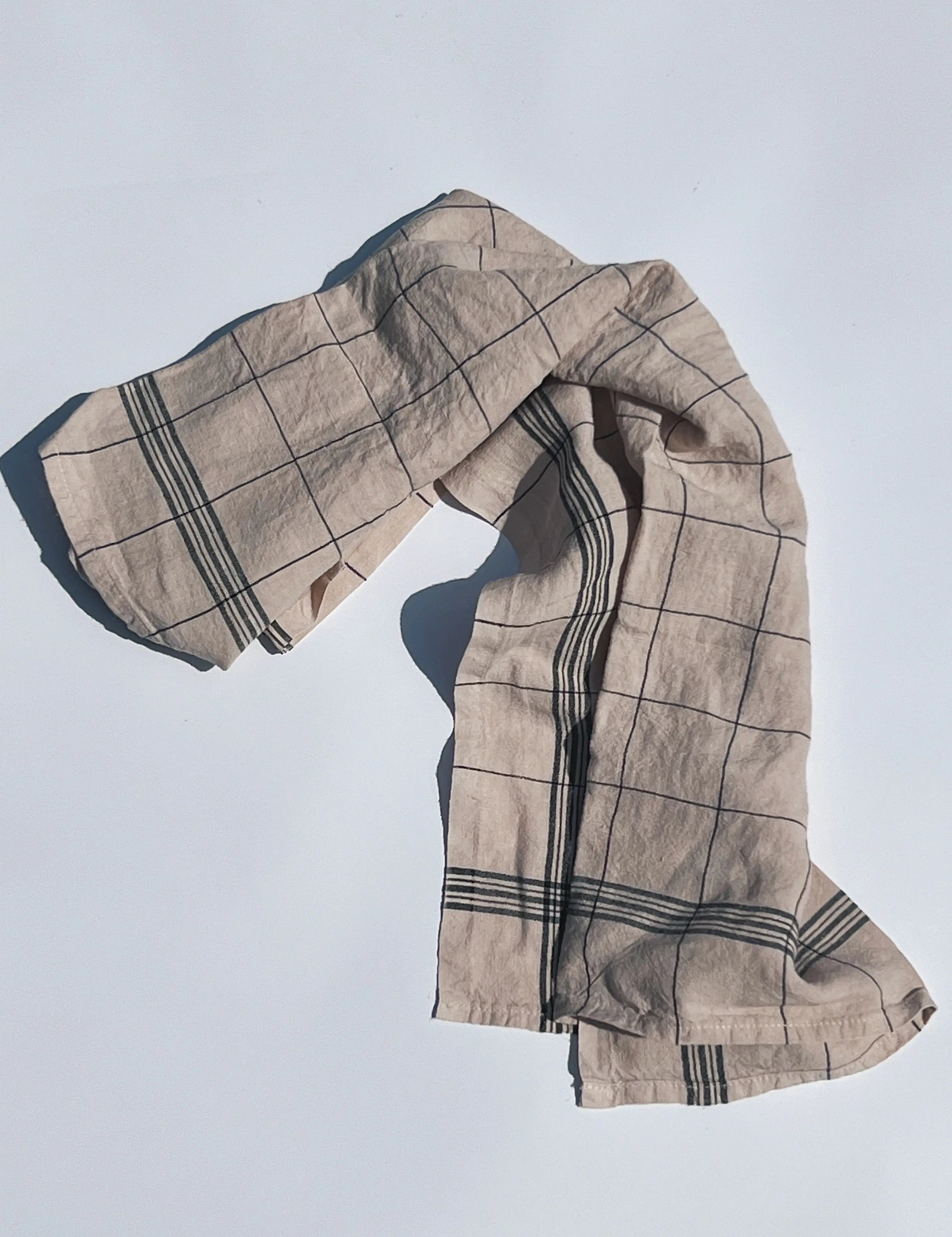 Charvet Editions Bistrot viskestykke | Mokka Charvet Editions