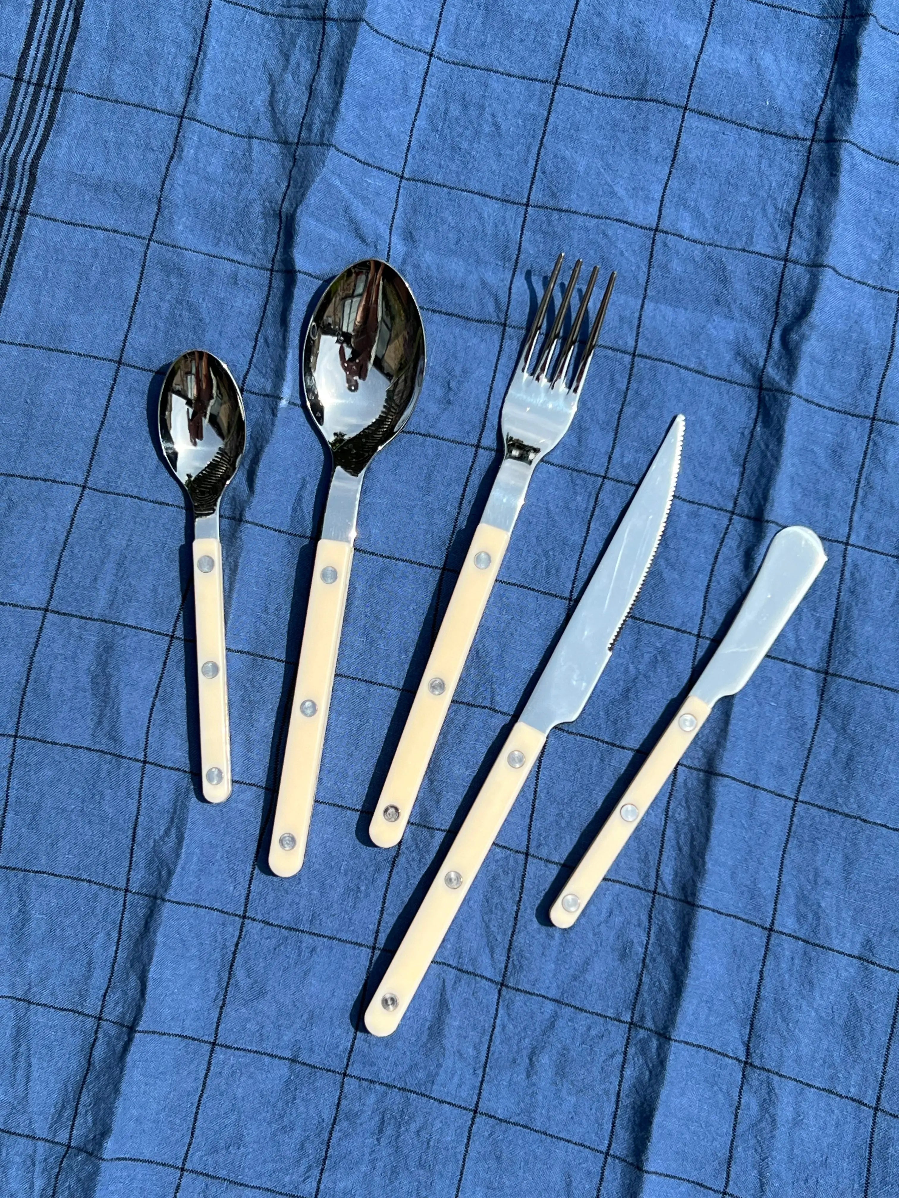 Charvet Editions Bistrot viskestykke | Pastelblå Charvet Editions