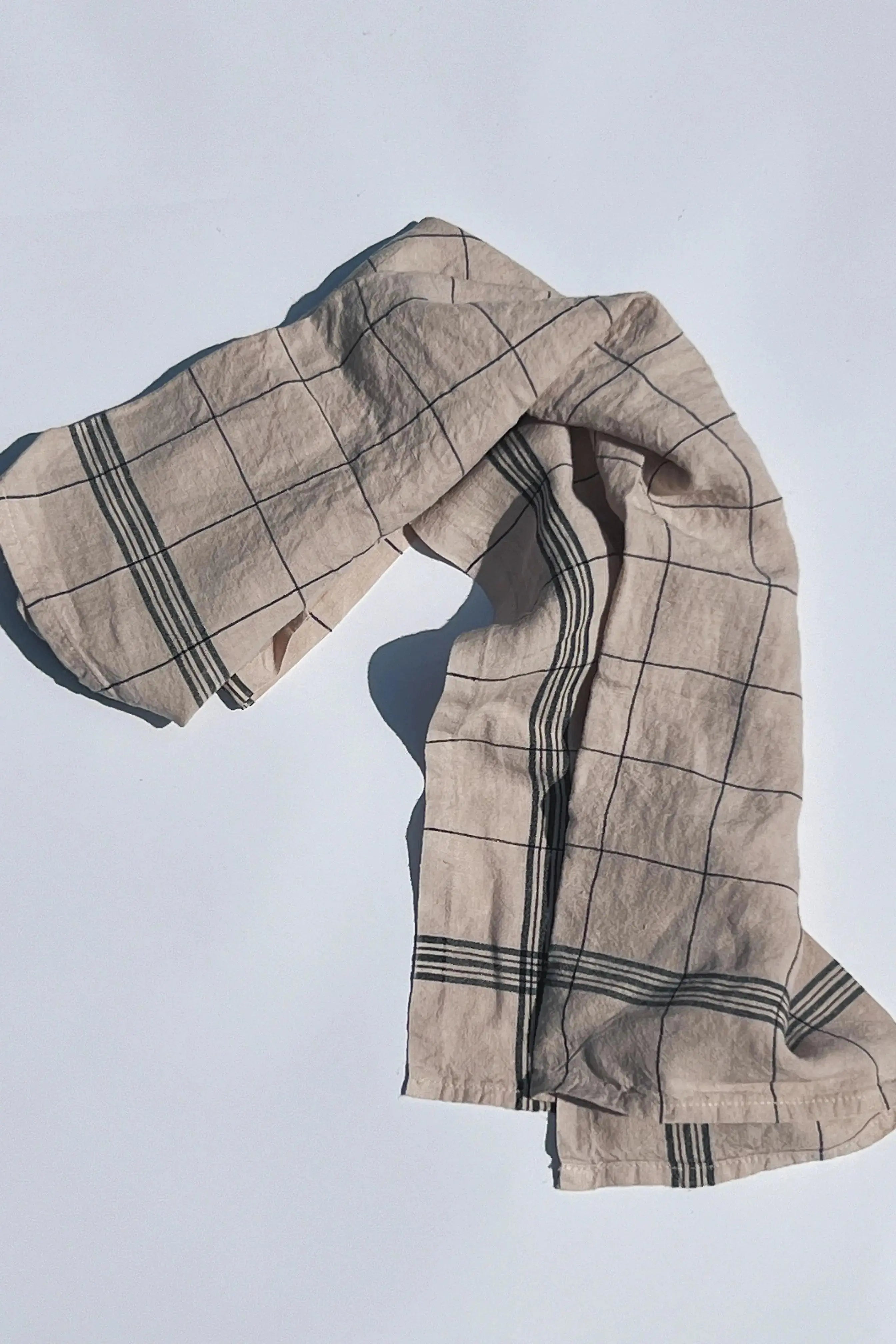 Charvet Éditions Bistrot viskestykke | Mokka med sorte tern Charvet Éditions