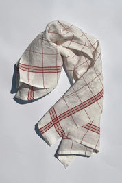 Charvet Éditions Bistrot viskestykke | Rød/hvid ternet Charvet Éditions