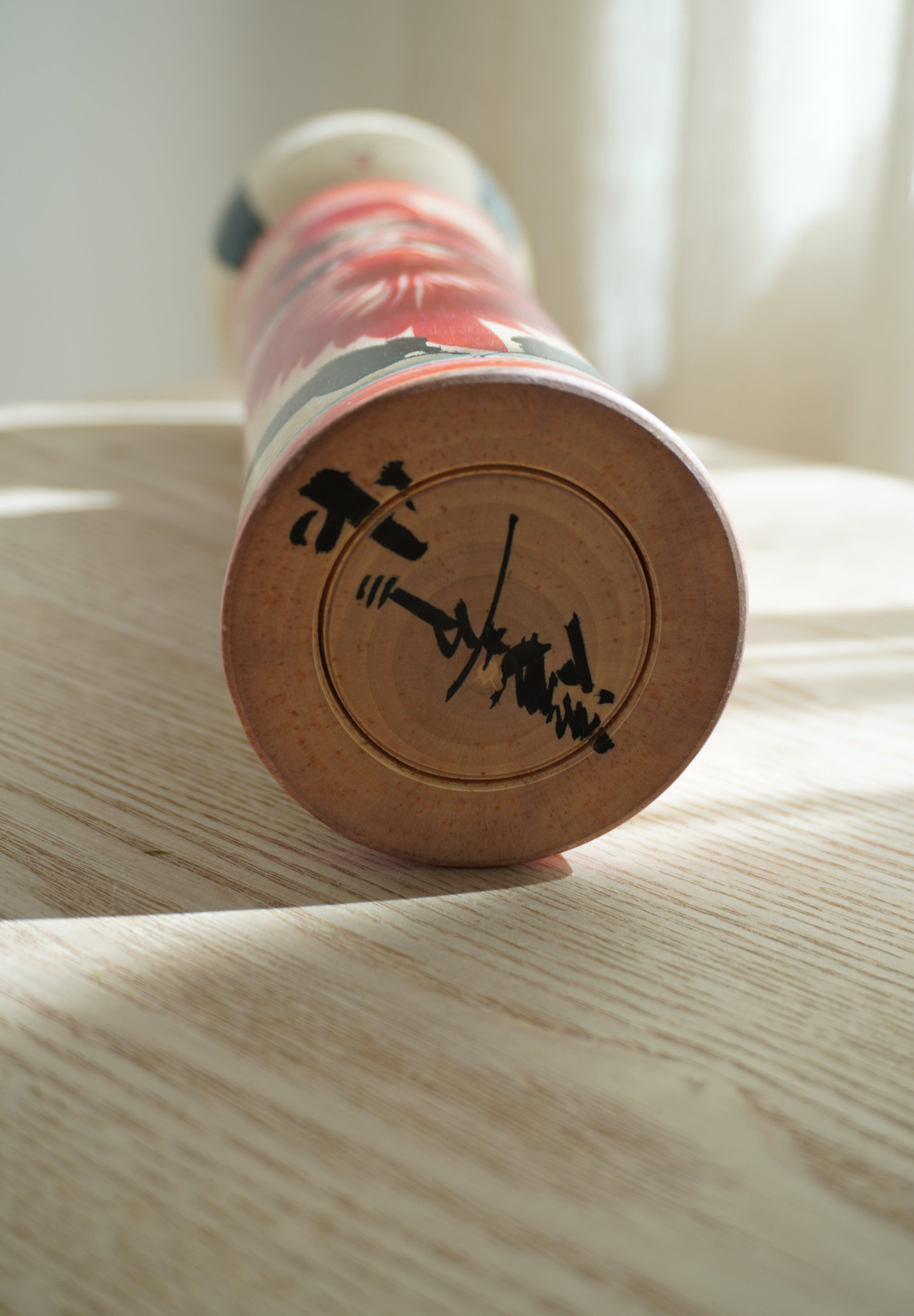 Vintage Kokeshi Dukke Nr. 243 fra Japan – Håndlavet | H 31 cm