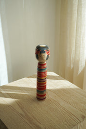 Vintage Kokeshi Dukke Nr. 261 fra Japan – Håndlavet | H 25 cm