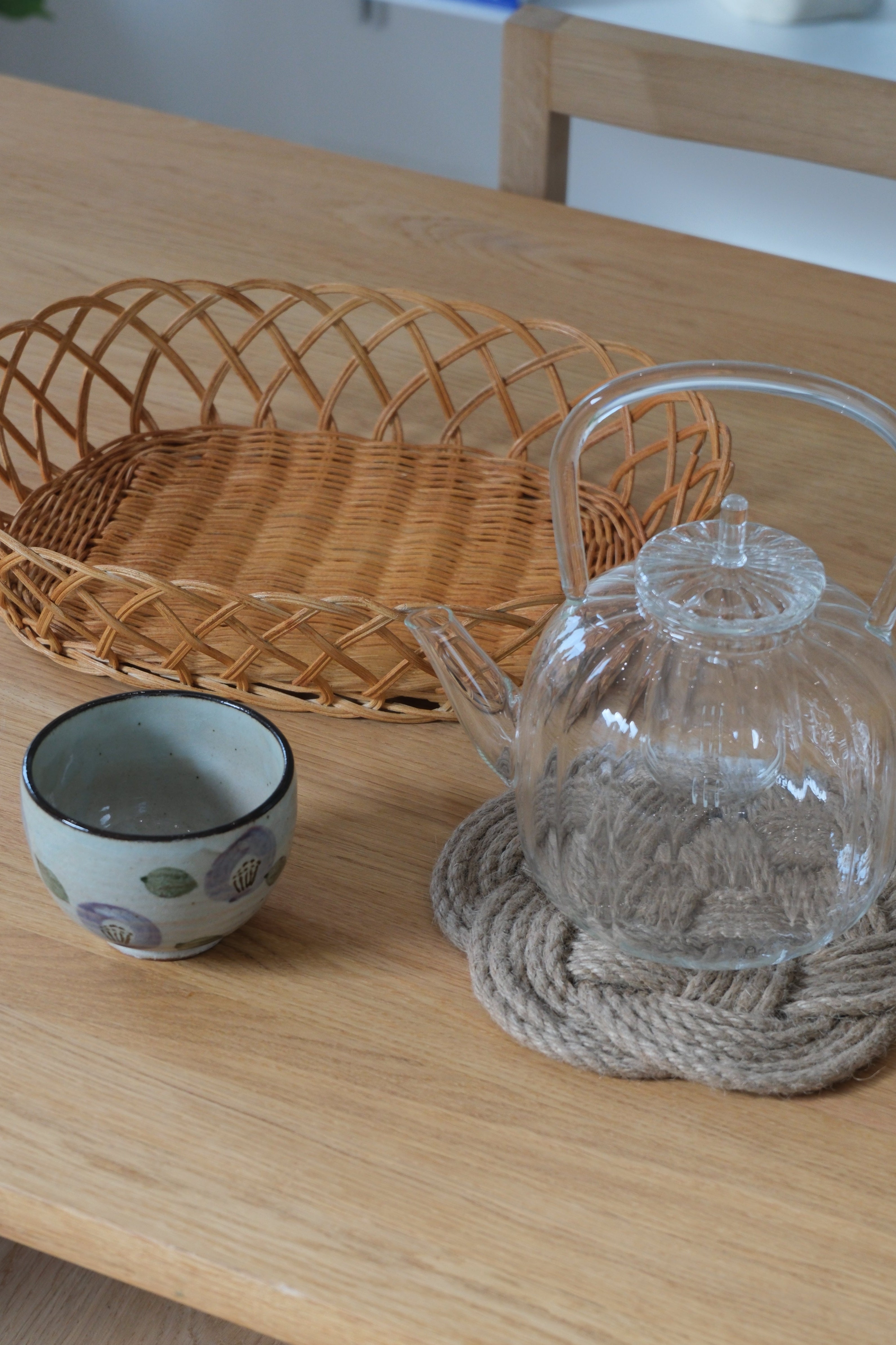 Tekande i glas med filter og japansk porcelænskop – Adventspakke 7
