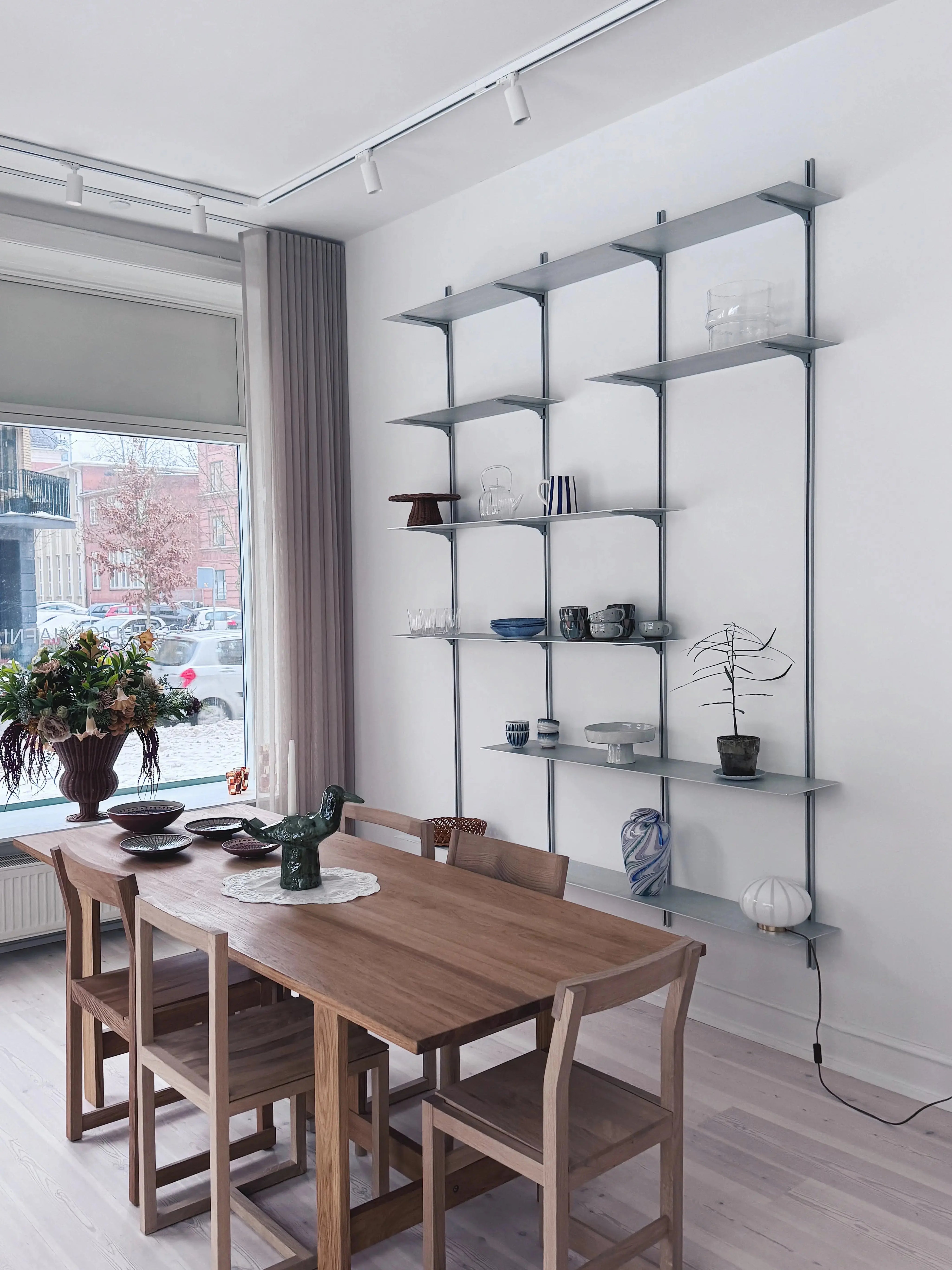 Detra Aluminium Hyldesystem – 7 Hylder (1960 / 1380 / 800 mm) Detra