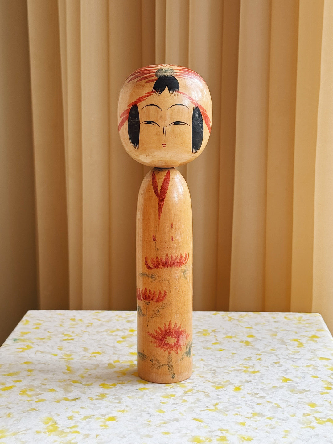Vintage Kokeshi Dukke Nr. 193 fra Japan – Håndlavet | H24,5 cm Studio Hafnia