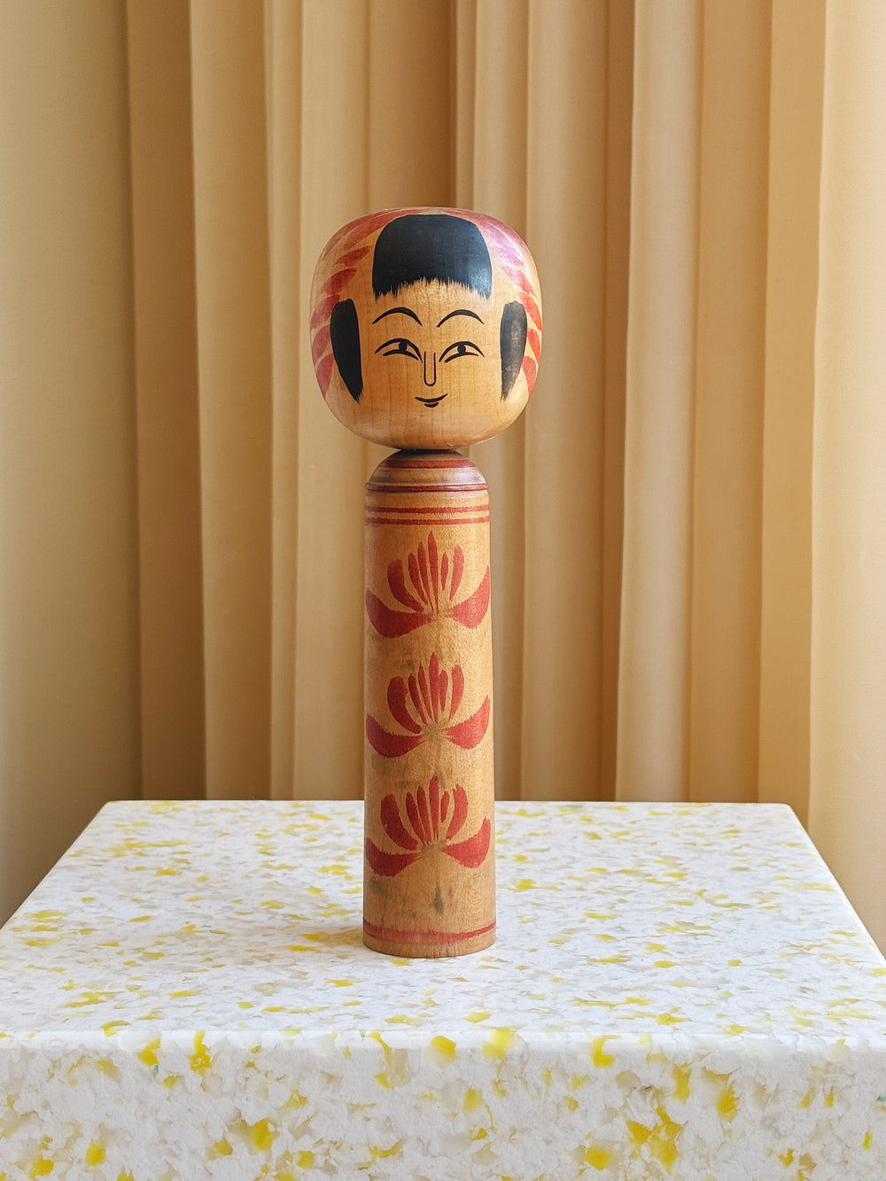 Vintage Kokeshi Dukke Nr. 183 fra Japan – Håndlavet | H24,5 cm Studio Hafnia