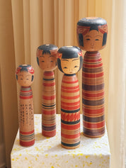 Vintage Kokeshi Dukke Nr. 206 fra Japan – Håndlavet | H25,5 cm Studio Hafnia