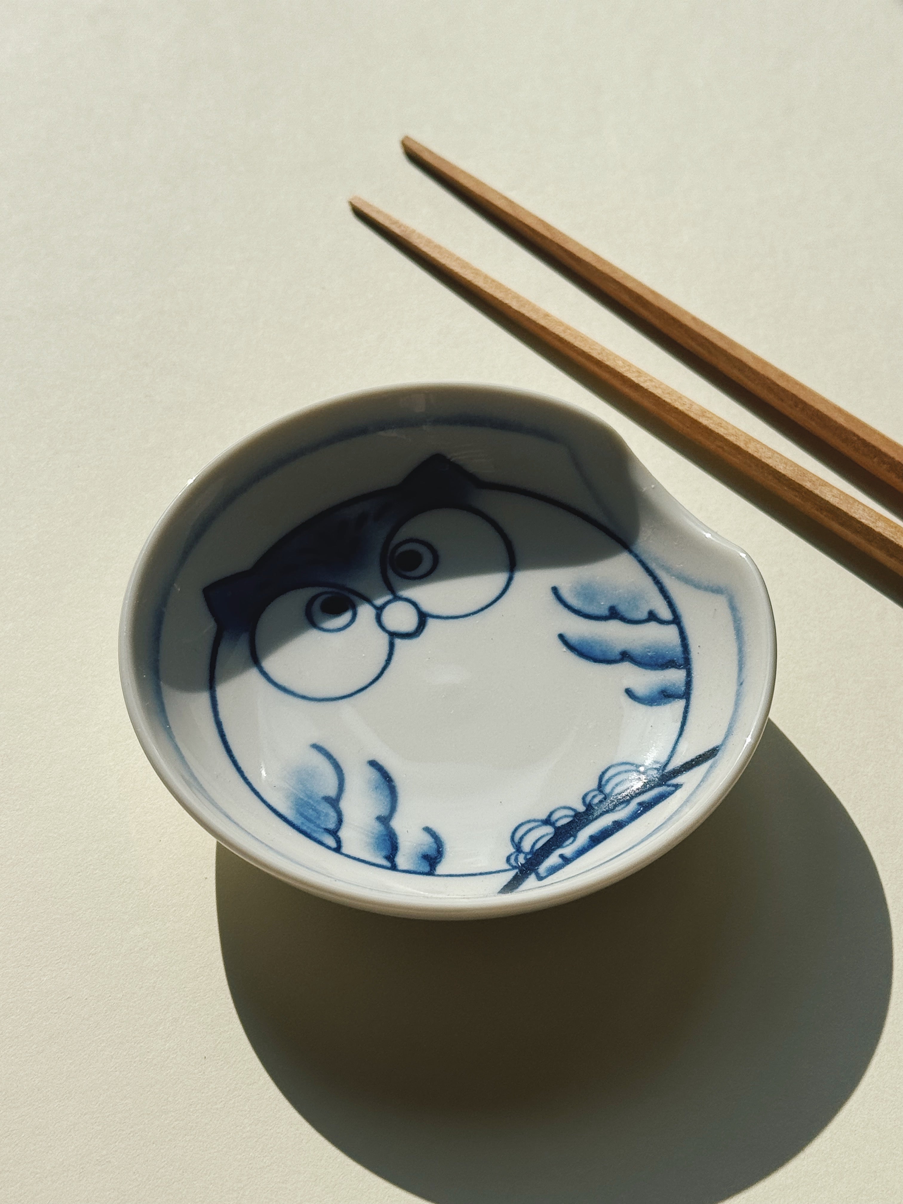 Japansk skål i keramik | Til soya eller spisepinde | Blød rektangulær form STUDIO HAFNIA