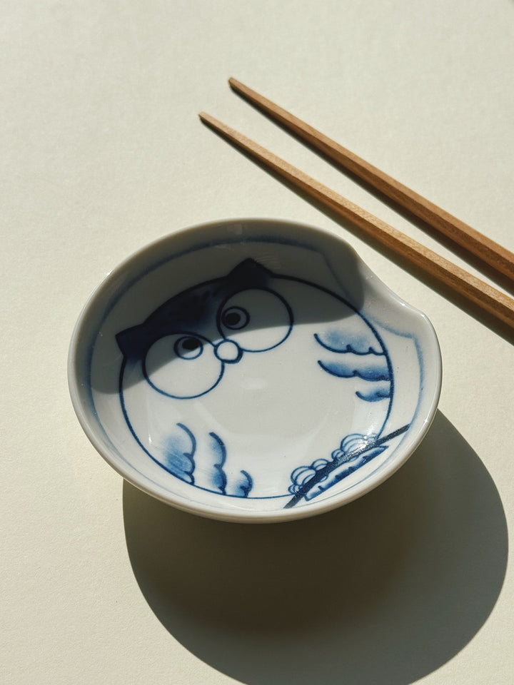 Japansk skål i keramik | Til soya eller spisepinde | Blød rektangulær form STUDIO HAFNIA