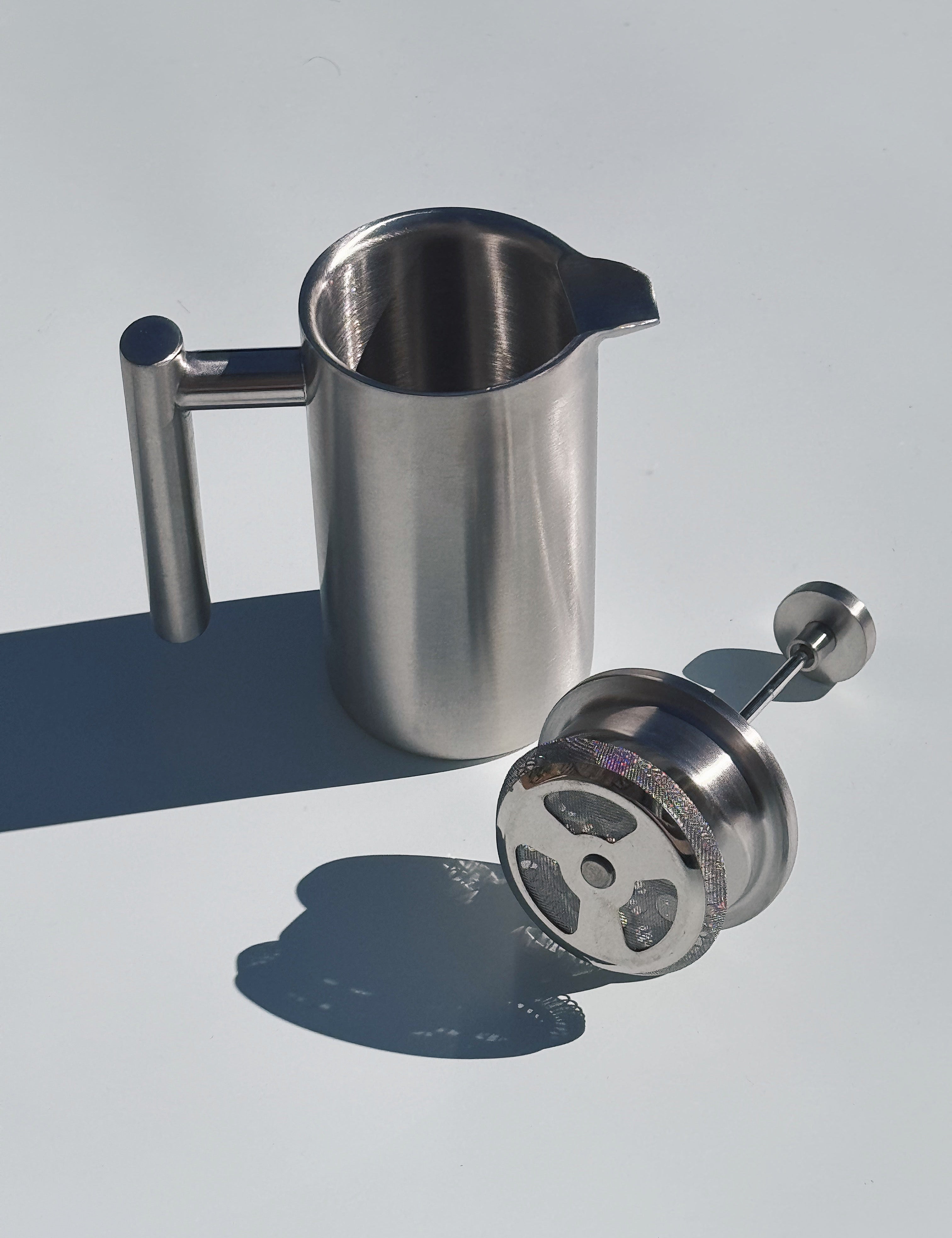 Stempelkande i Mat Stål | 350 ml Studio Hafnia
