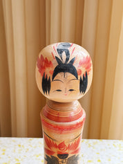 Vintage Kokeshi Dukke Nr. 173 fra Japan – Håndlavet | H28 cm Studio Hafnia