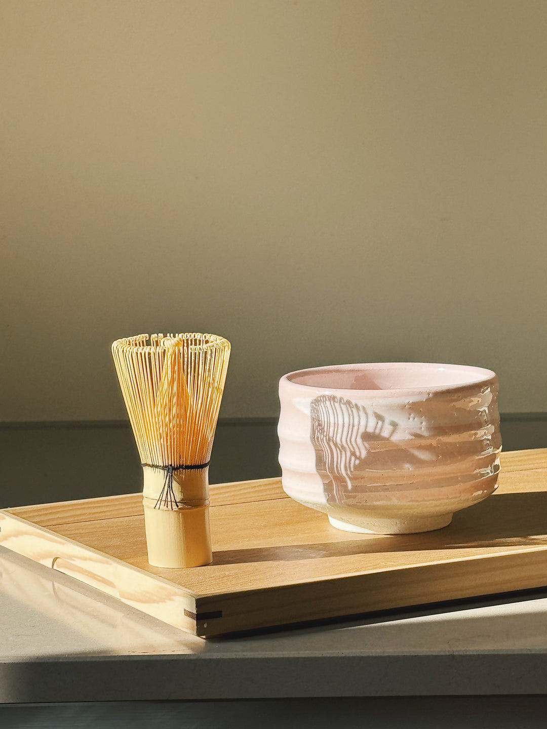 Matchaskål i Rosa Keramik | Mino Ware fra Japan – Ø 11 cm Studio Hafnia