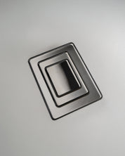 Square Stainless Steel Plates – Set of 3