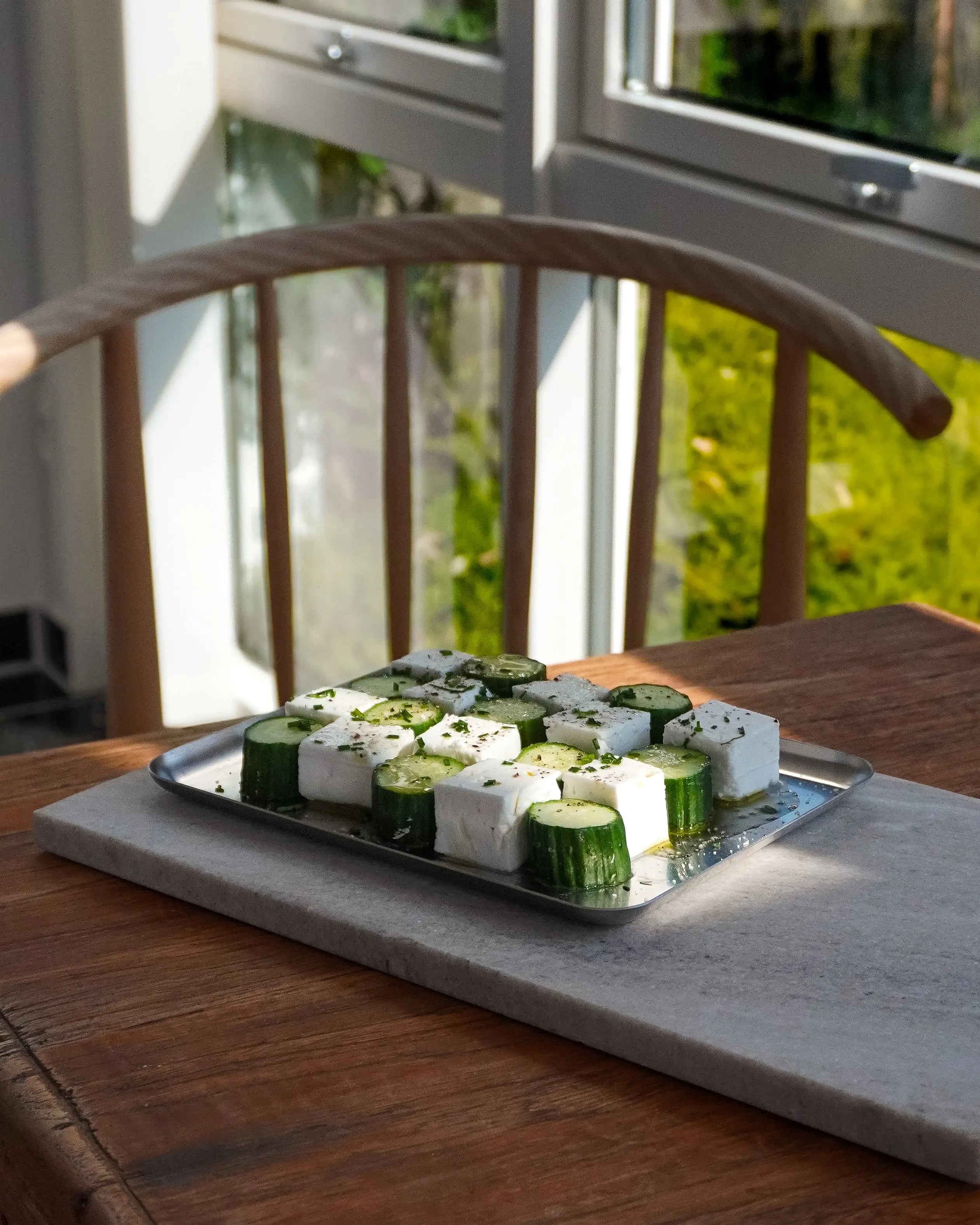 Square Stainless Steel Plates – Set of 3