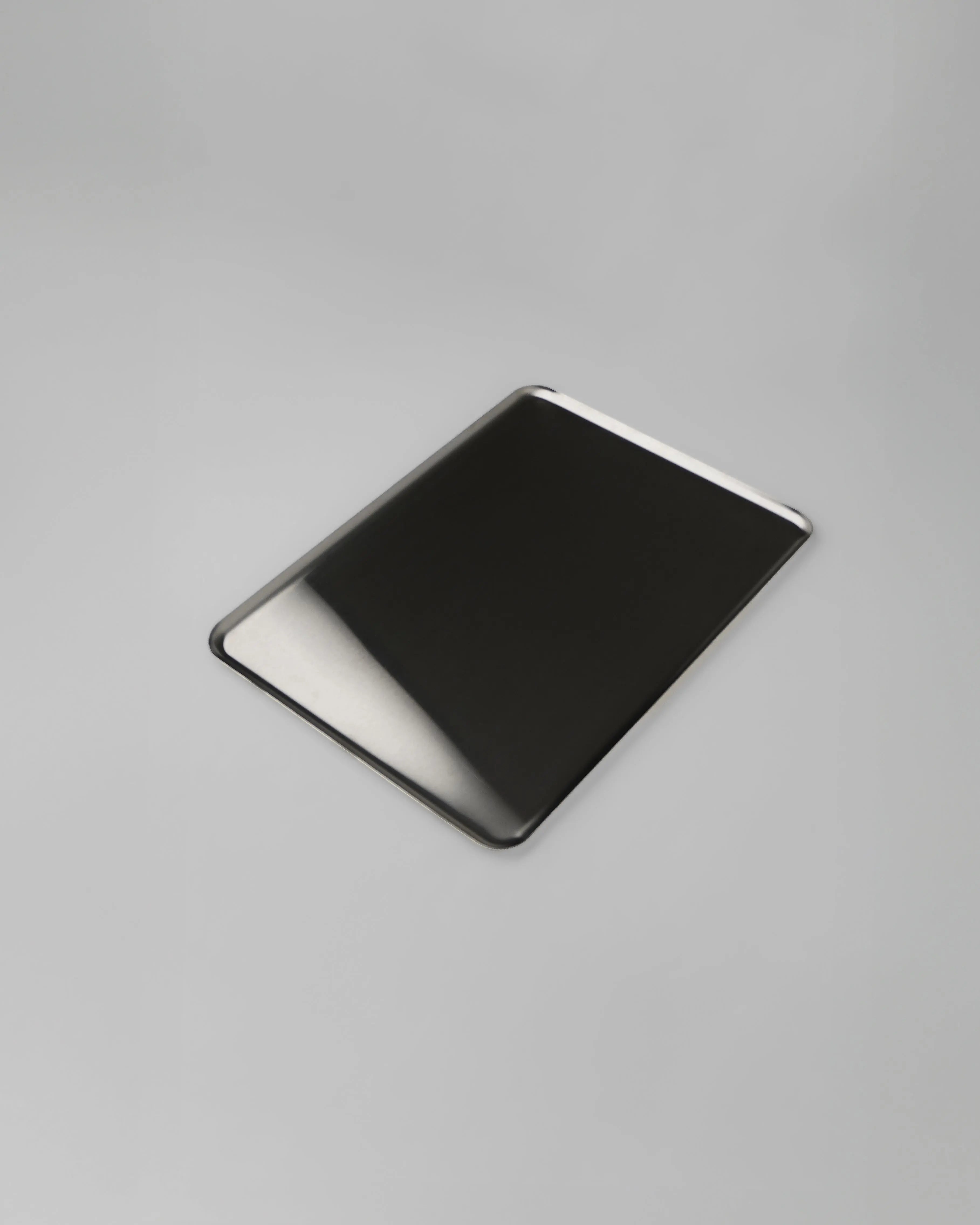 Square Stainless Steel Plates – Set of 3