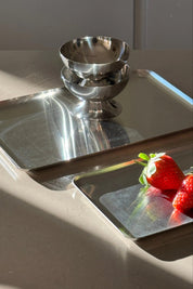 Firkantet Tallerken i Stål | Mellem (30 x 20 x 1 cm) Studio Hafnia