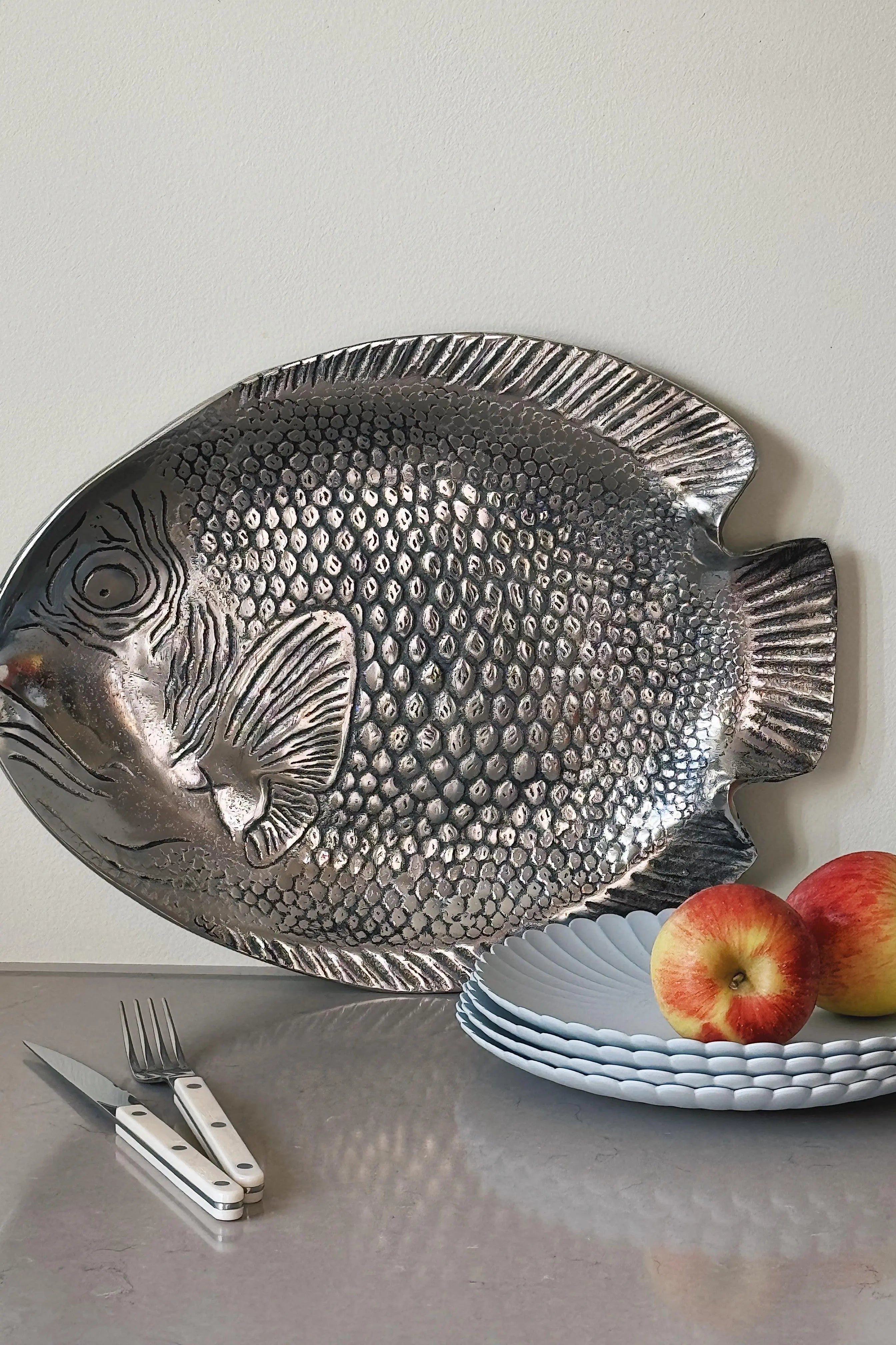 Fiskefad i aluminium | 38 x 30 cm Studio Hafnia