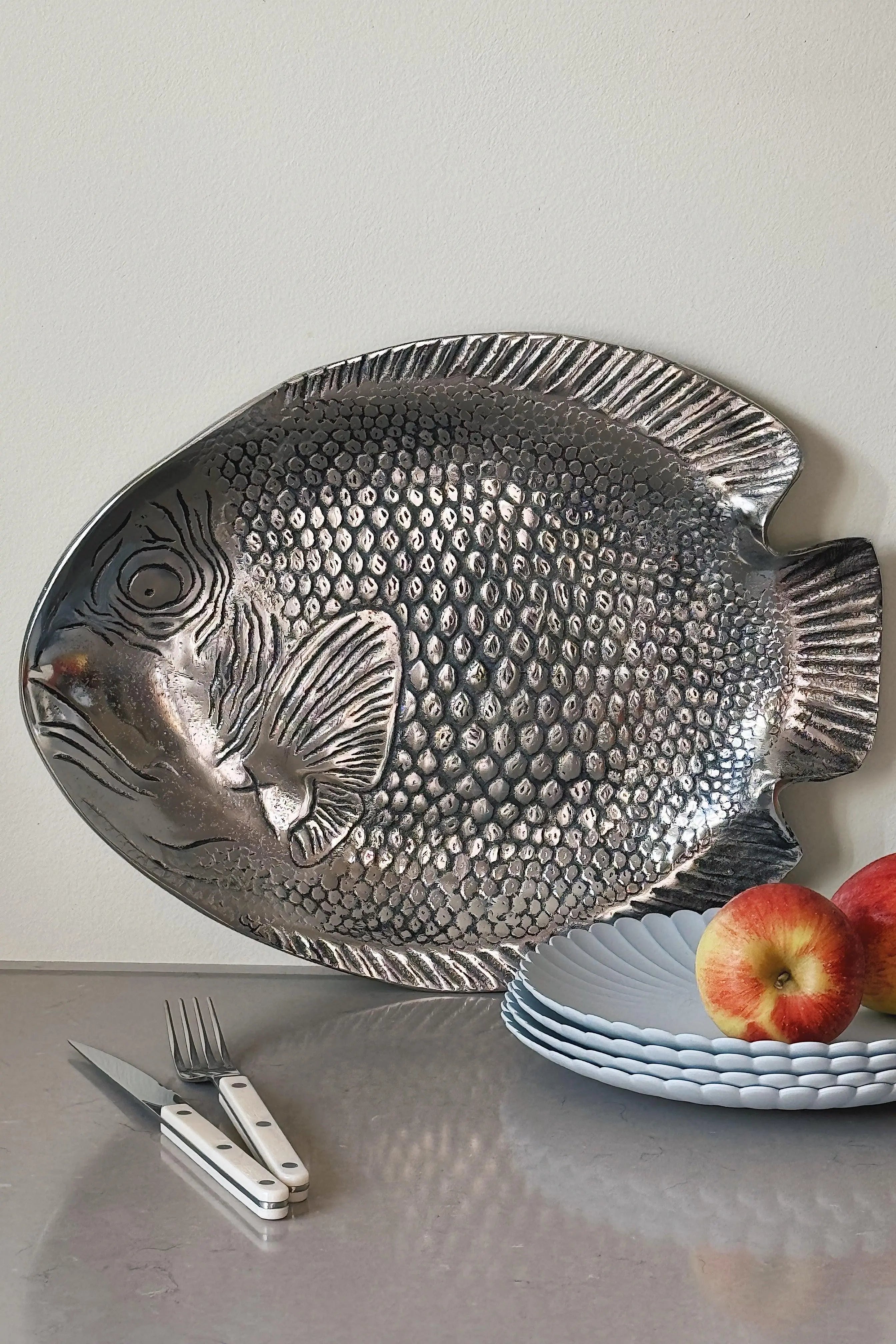 Fiskefad i aluminium | 38 x 30 cm Studio Hafnia