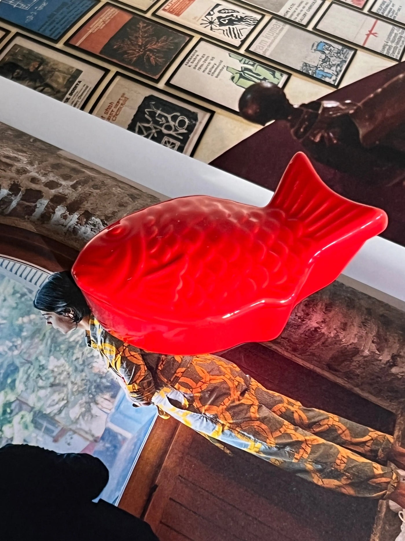 Fiskelågkrukke i rød kerami Studio Hafnia