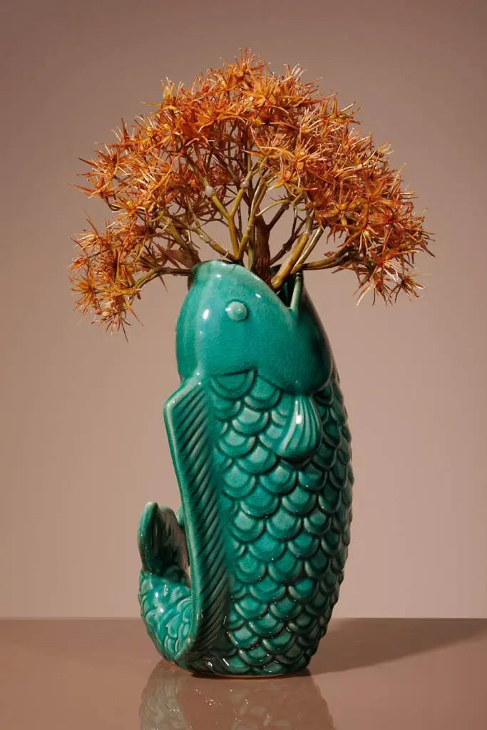Fiskevase i keramik | Grøn Studio Hafnia