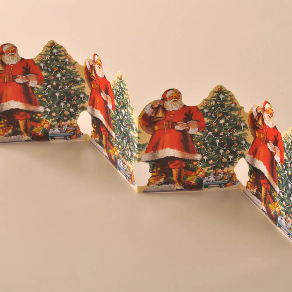 Guirlande/frise i harmoni-stil med julemænd i karton Studio Hafnia