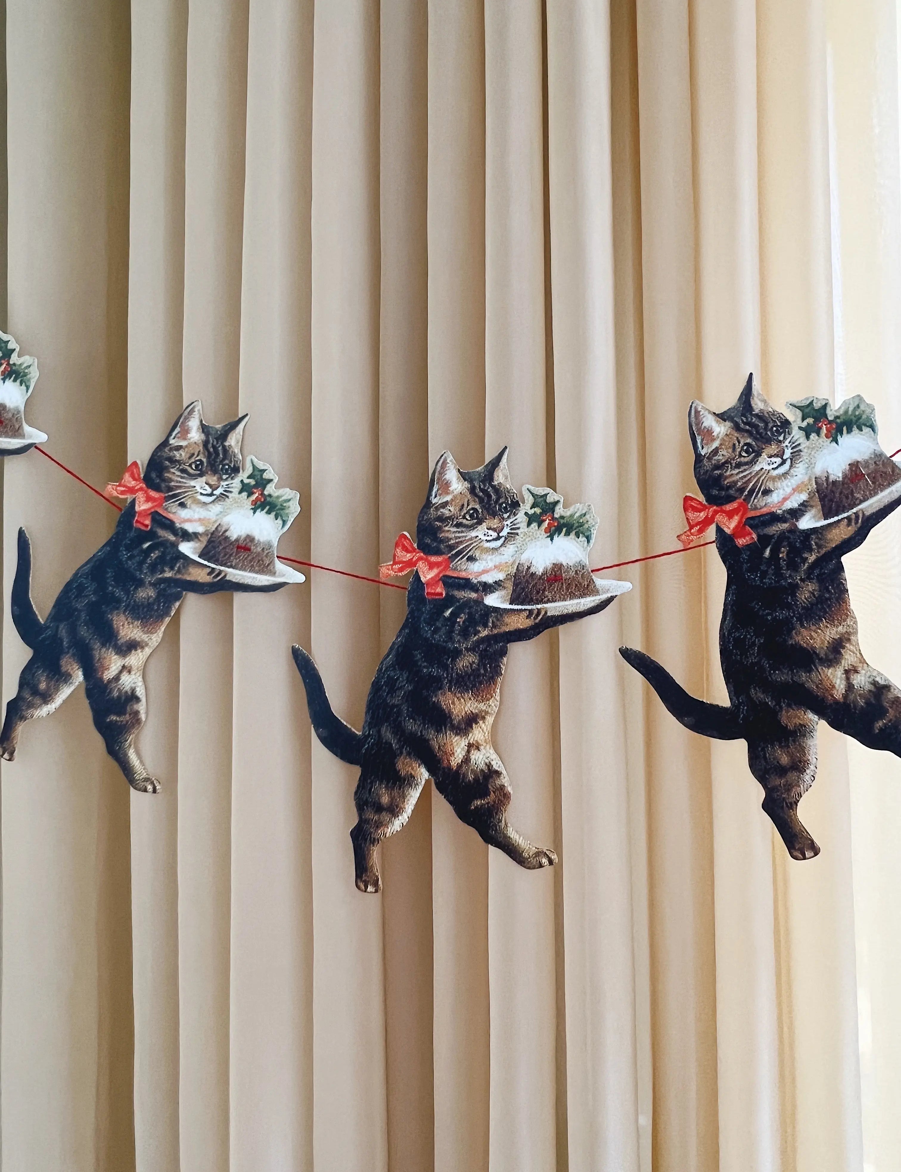 Guirlande med katte i karton Studio Hafnia