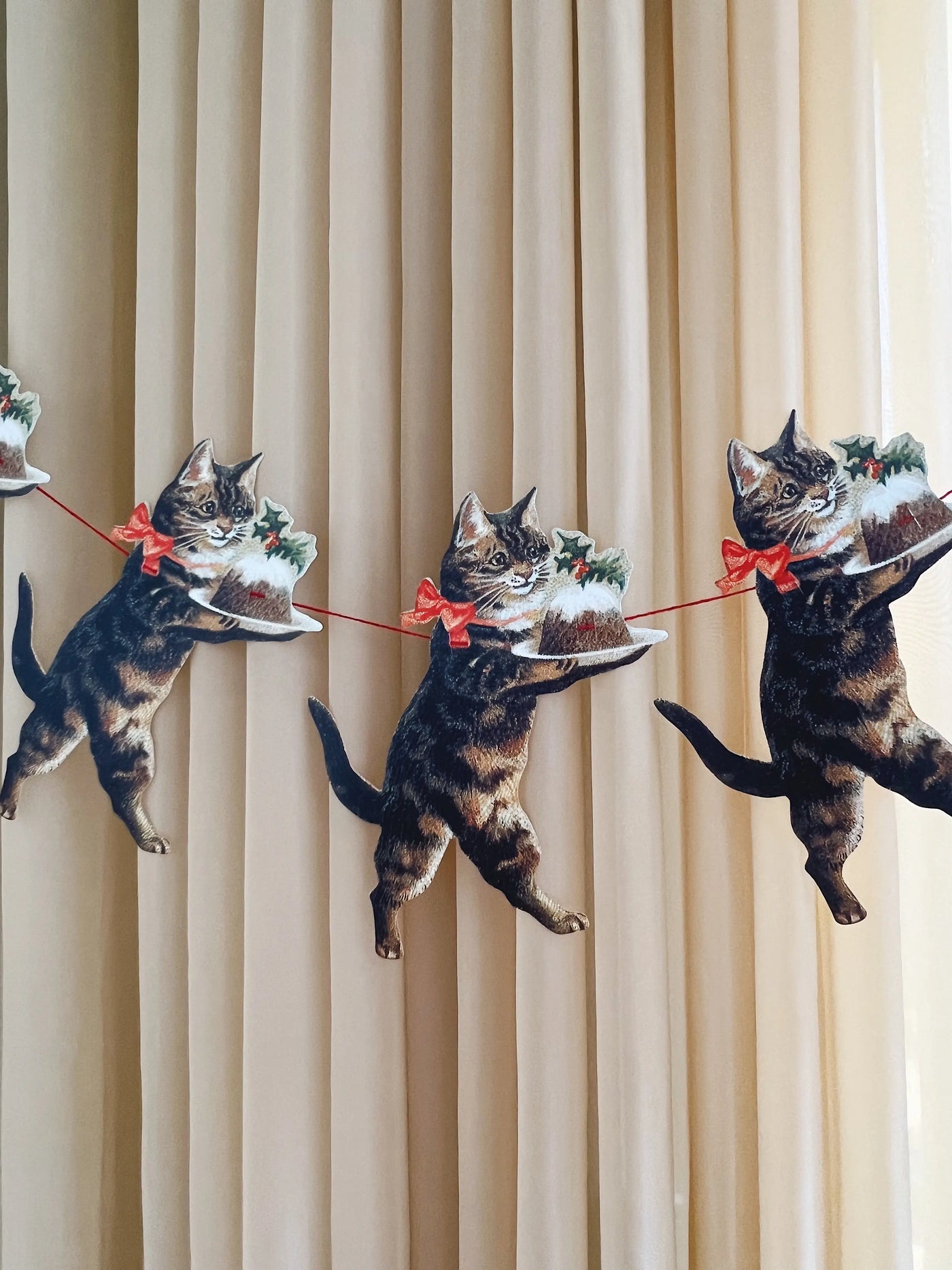 Guirlande med katte i karton Studio Hafnia