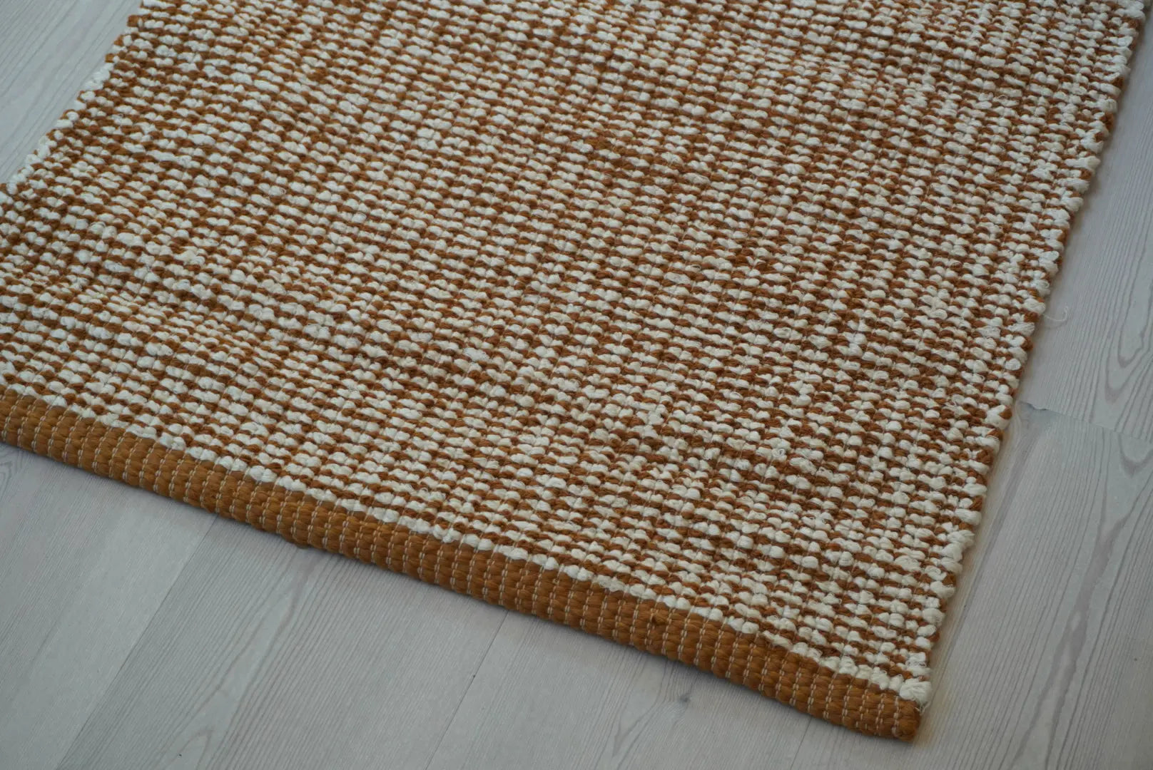 Cotton Rug | Beige/Saffron 70x140 cm