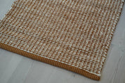 Cotton Rug | Beige/Saffron 70x140 cm