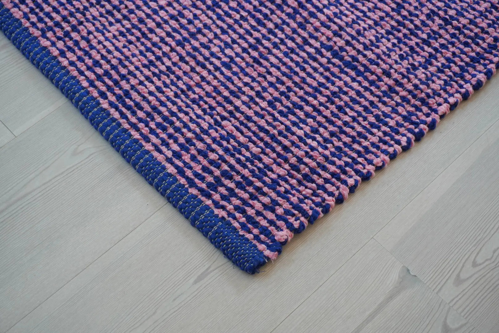 Cotton Rug | Blue/Pink 70x140 cm