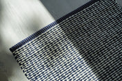 Cotton Rug | Beige/Blue 70x140 cm