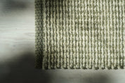 Cotton Rug | Olive Green/Natural 70x140 cm