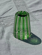 Håndblæst Murano Glas med Grønne Striber Studio Hafnia