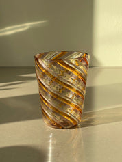 Håndblæst Murano Glas med Swirlmønster Studio Hafnia