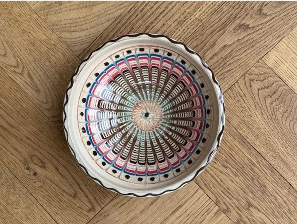 Håndlavet Horezu Skål | No. 12 | Ø 25 cm Studio Hafnia