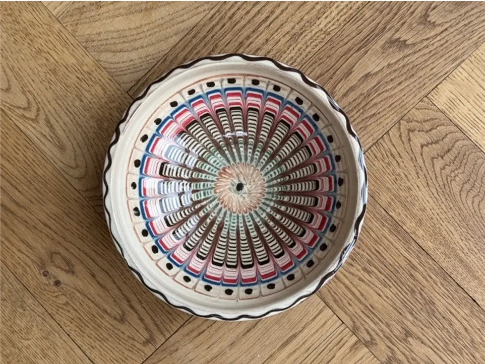 Håndlavet Horezu Skål | No. 12 | Ø 25 cm Studio Hafnia