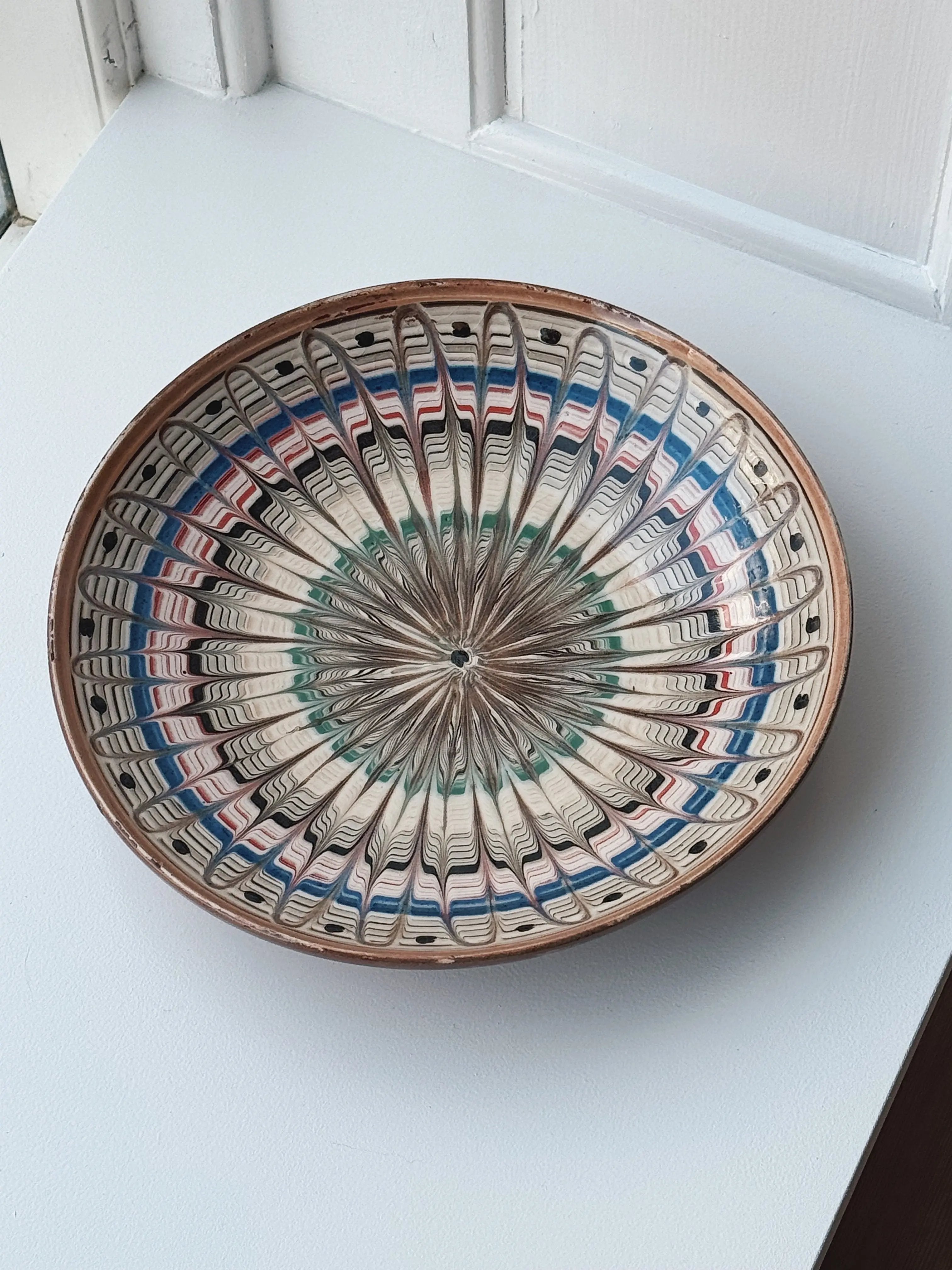 Håndlavet Horezu Tallerken | No. 24 | Flere Størrelser Studio Hafnia