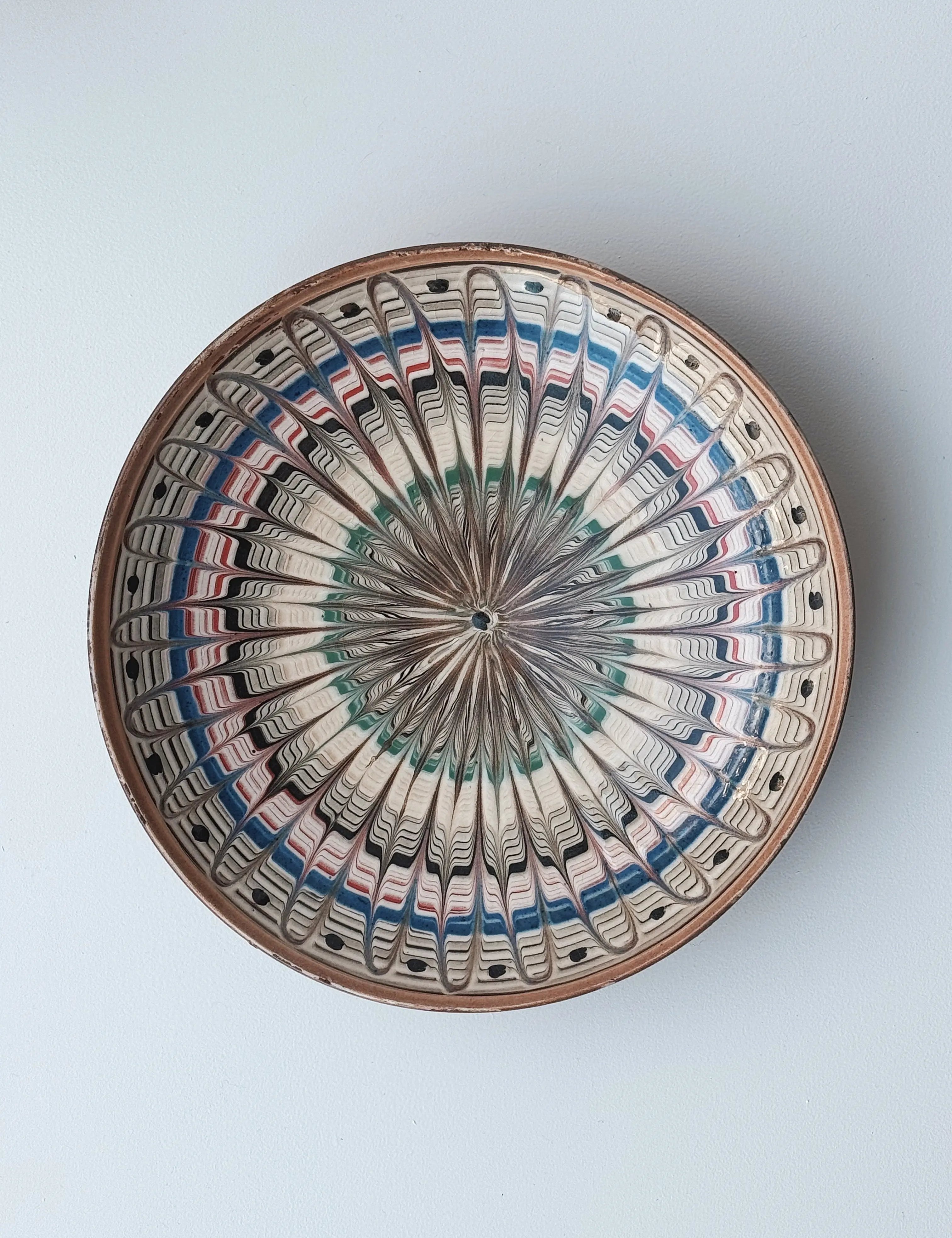 Håndlavet Horezu Tallerken | No. 24 | Flere Størrelser Studio Hafnia