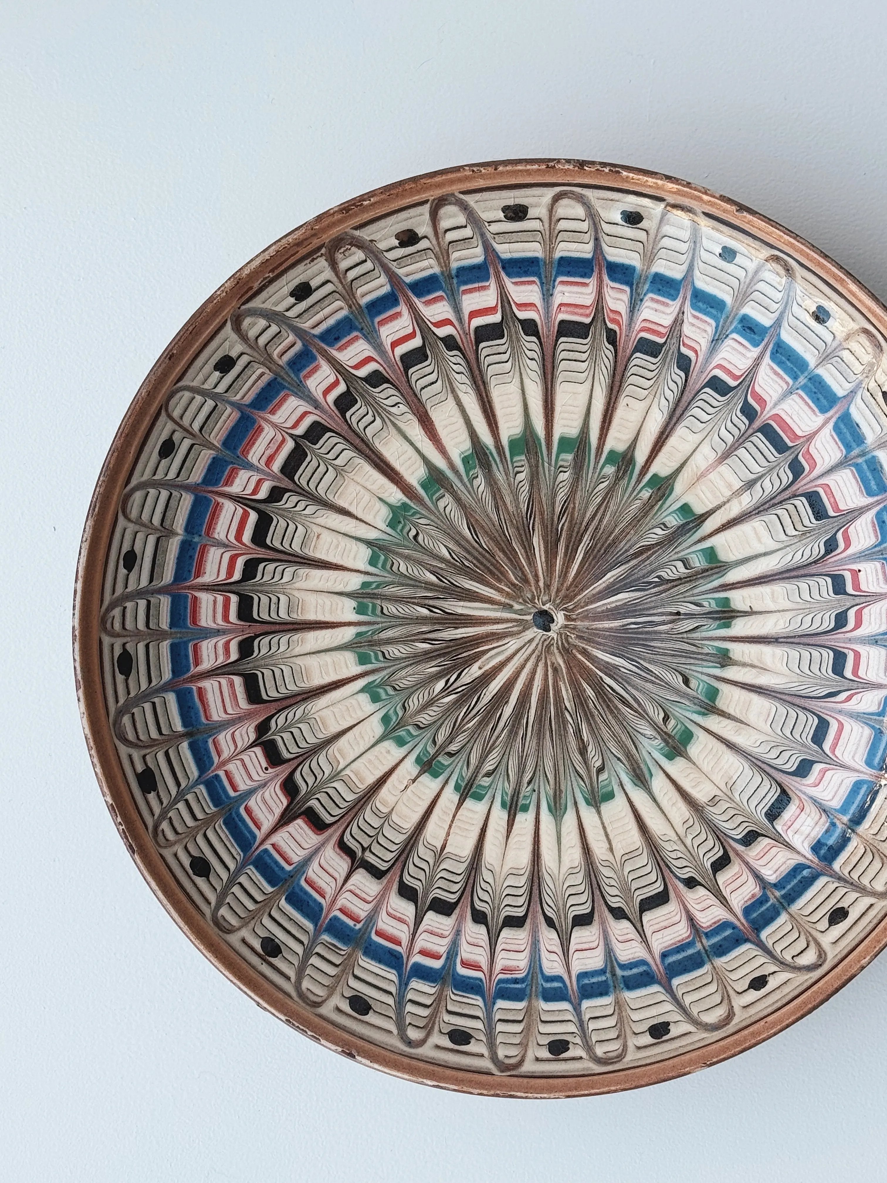 Håndlavet Horezu Tallerken | No. 24 | Flere Størrelser Studio Hafnia