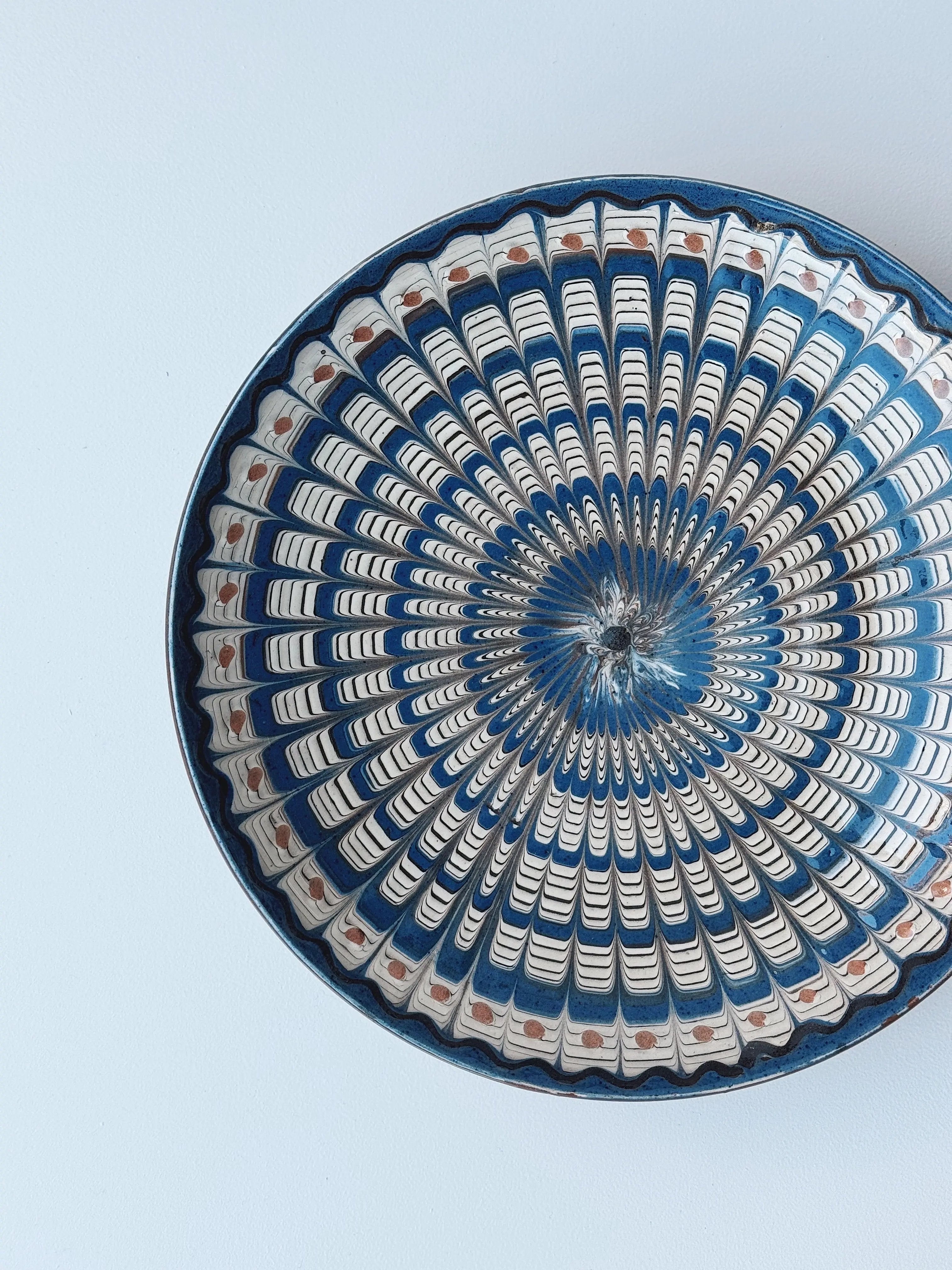 Håndlavet Horezu Tallerken | No. 25 | Flere Størrelser Studio Hafnia