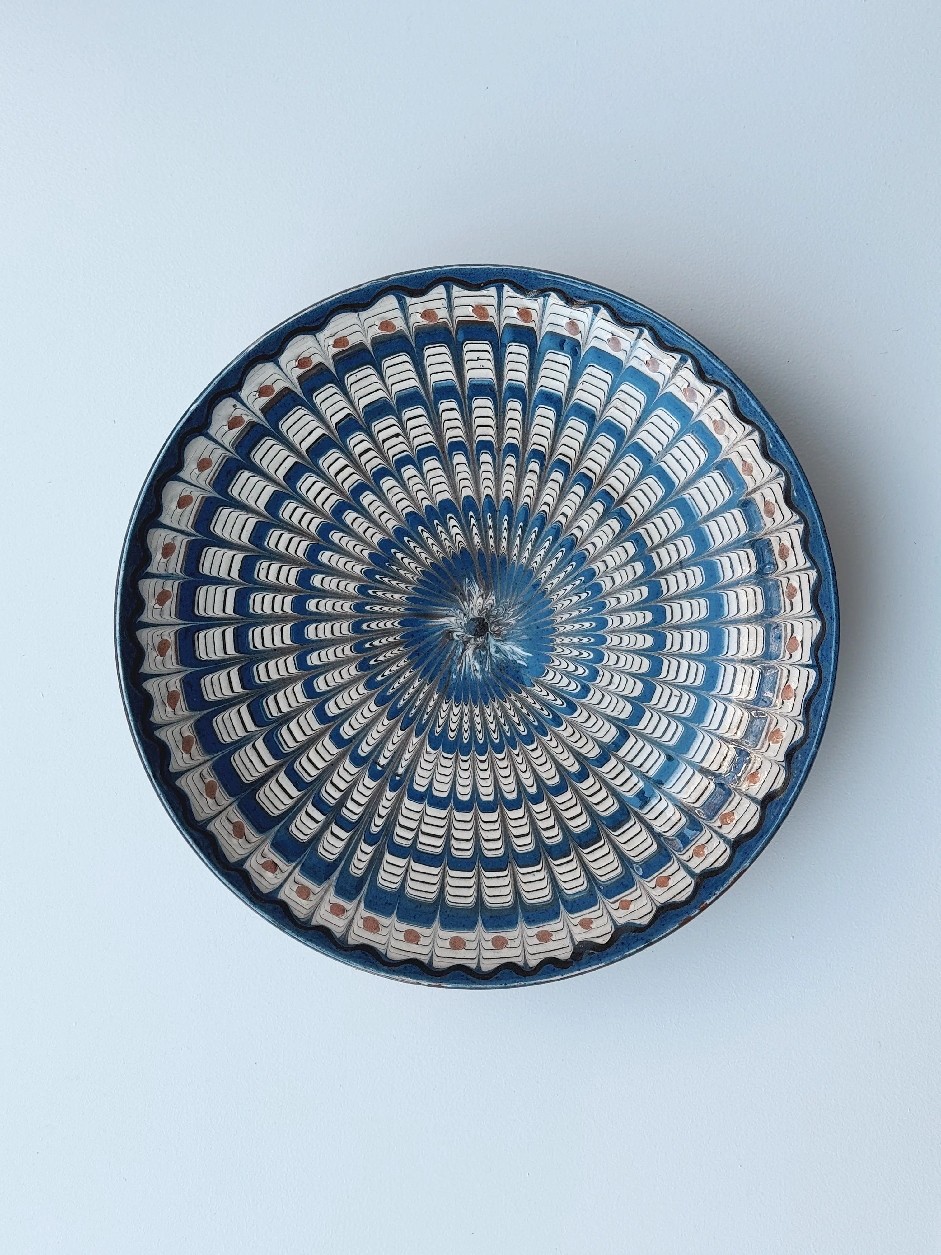 Håndlavet Horezu Tallerken | No. 25 | Flere Størrelser Studio Hafnia